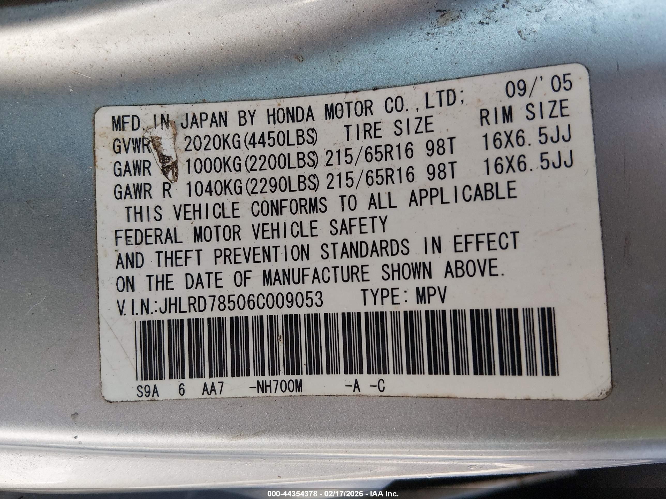 HONDA CR-V image 9