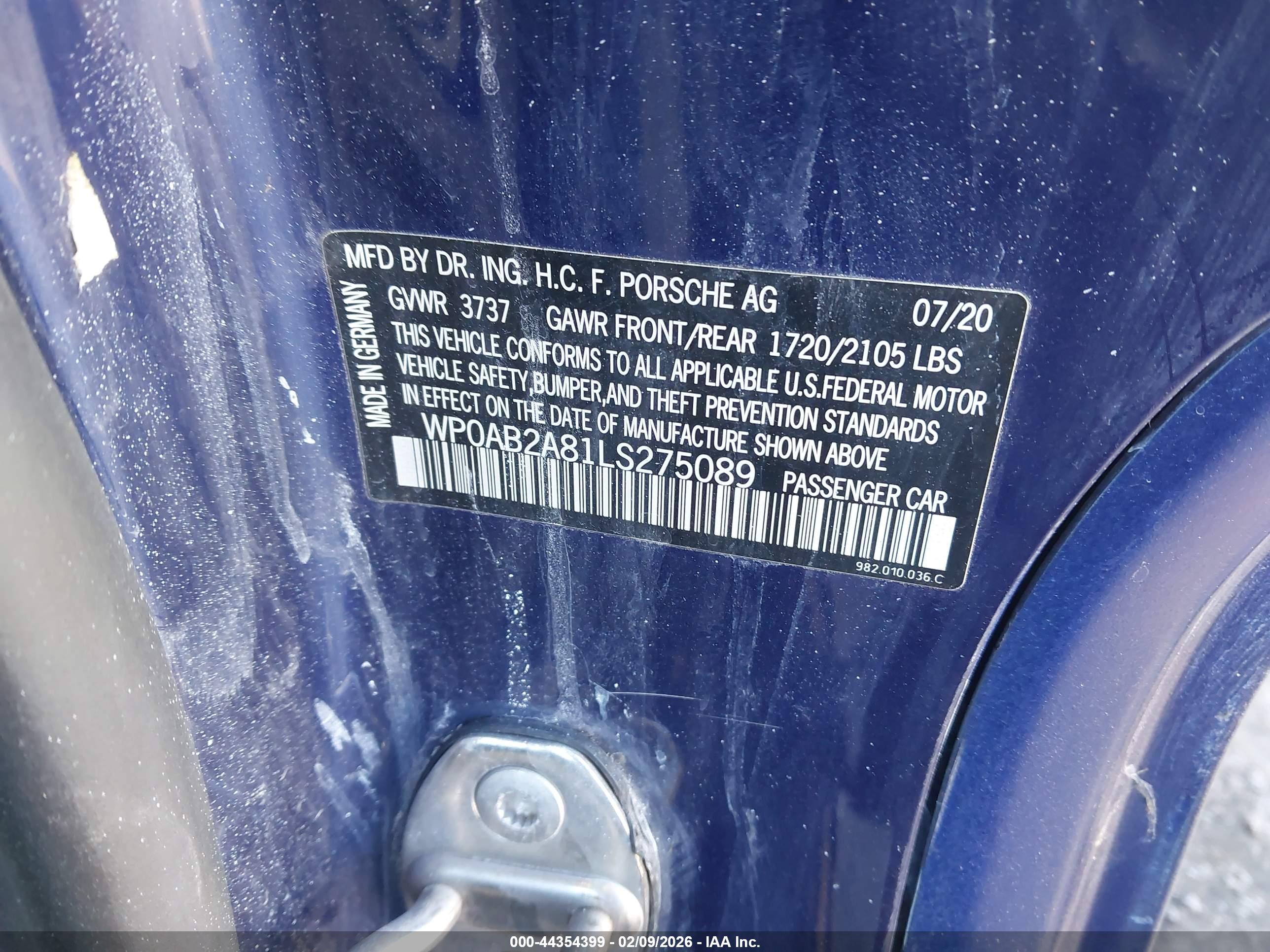 PORSCHE 718 image 9
