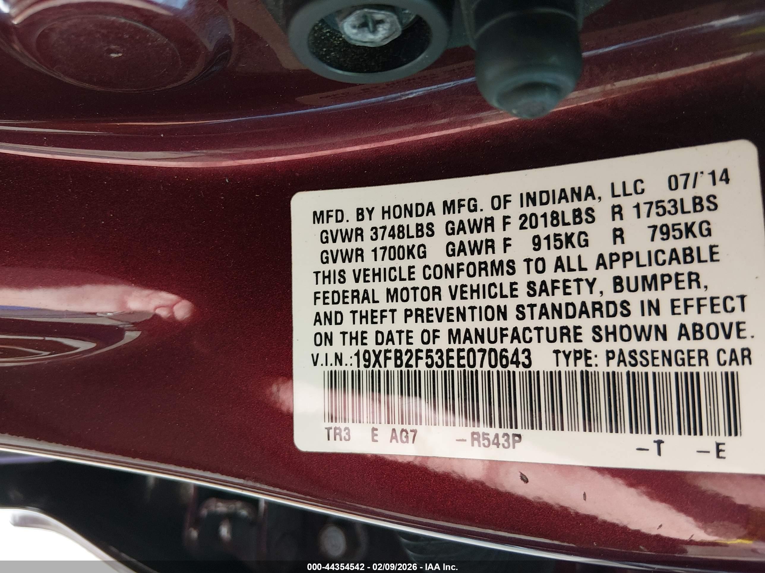 HONDA CIVIC image 9