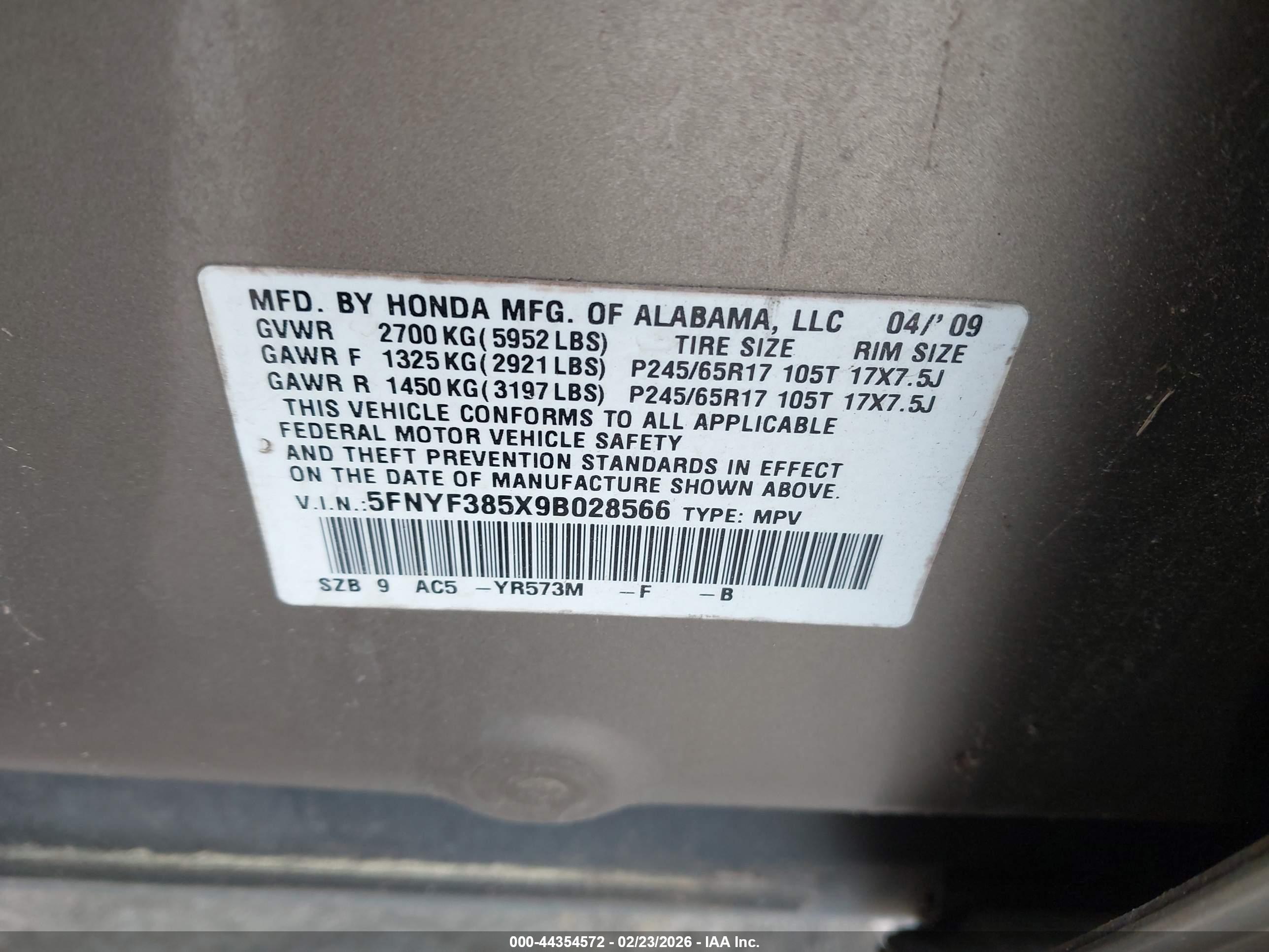 HONDA PILOT image 9
