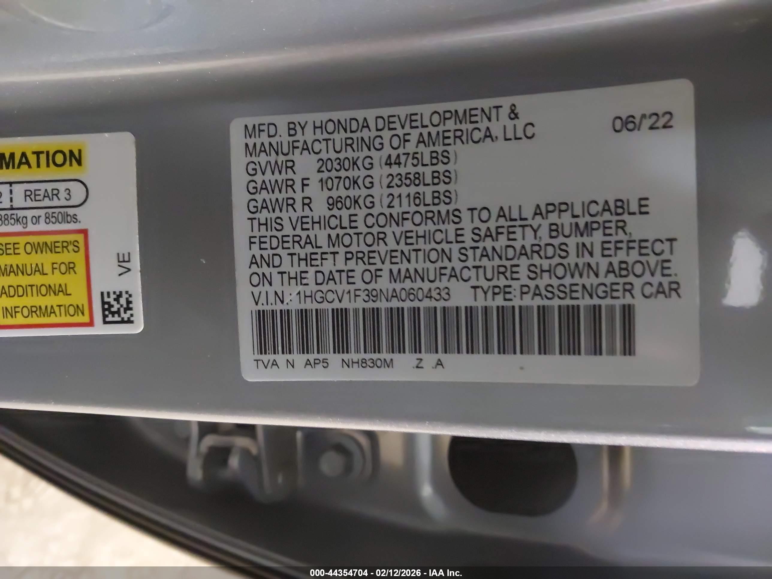 HONDA ACCORD image 9