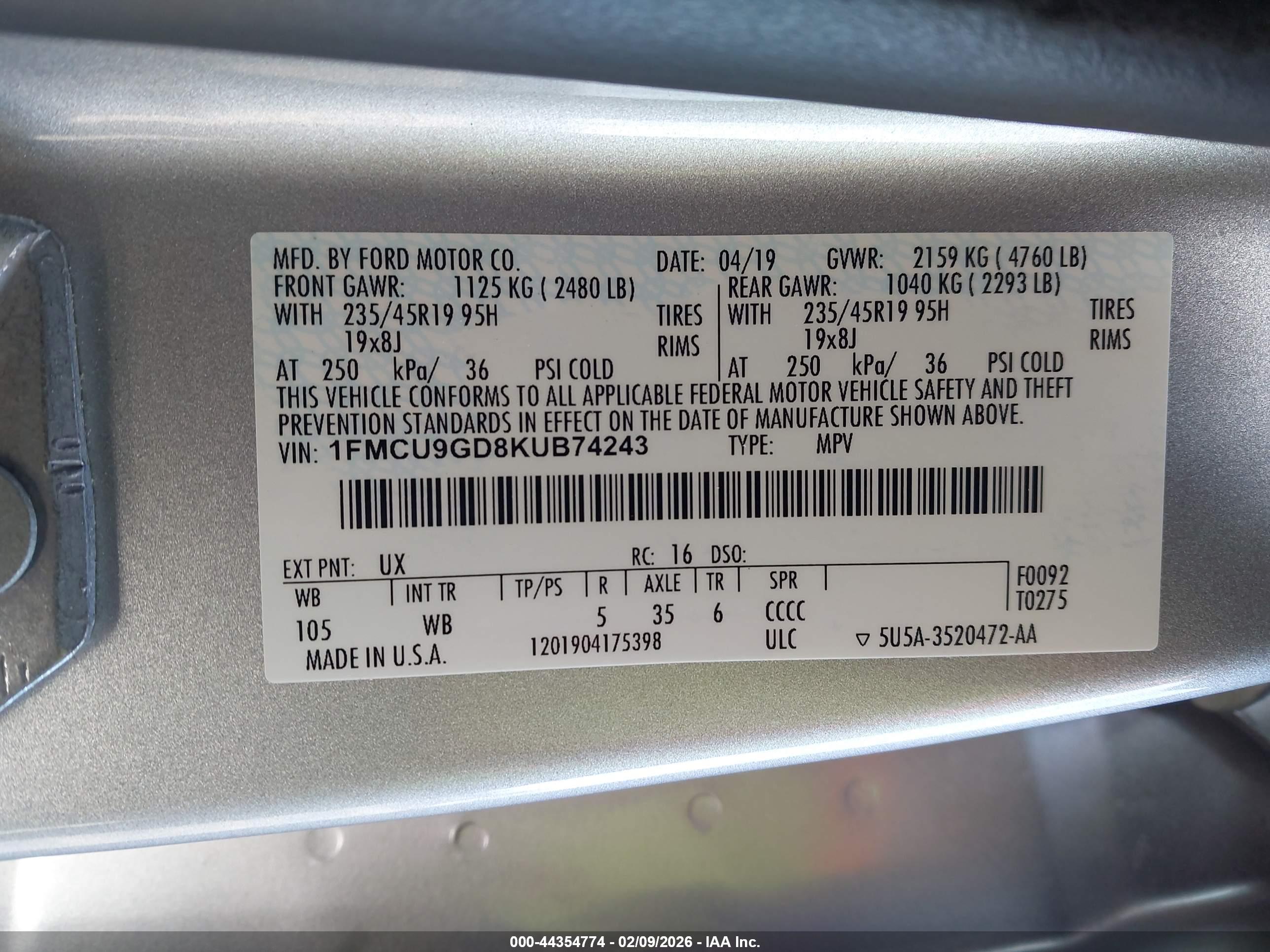 FORD ESCAPE image 9