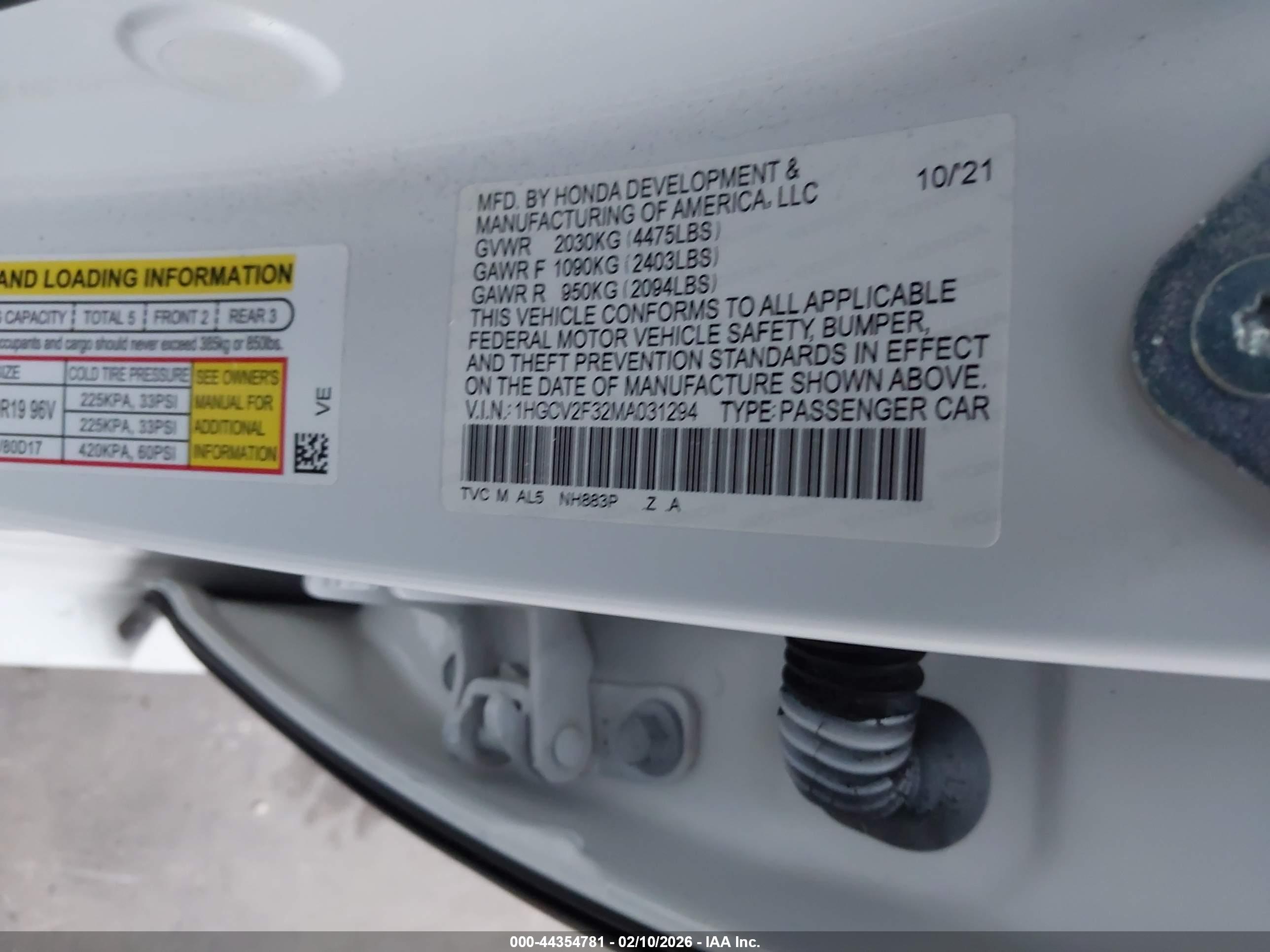 HONDA ACCORD image 9