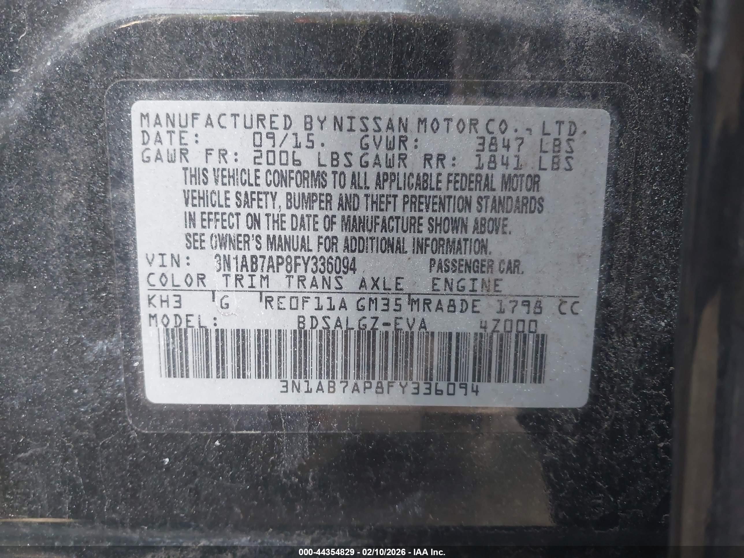 NISSAN SENTRA image 9