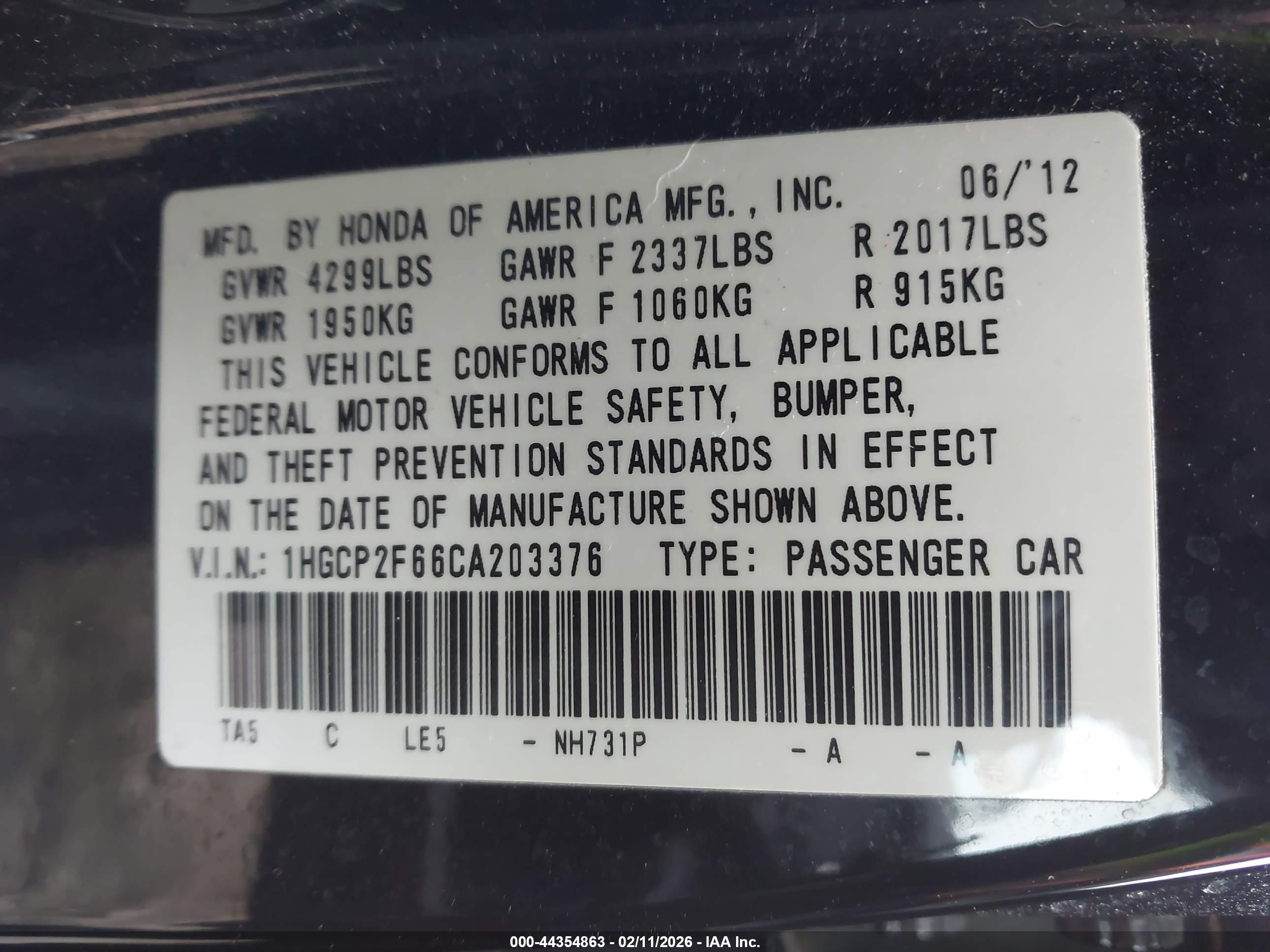 HONDA ACCORD image 9