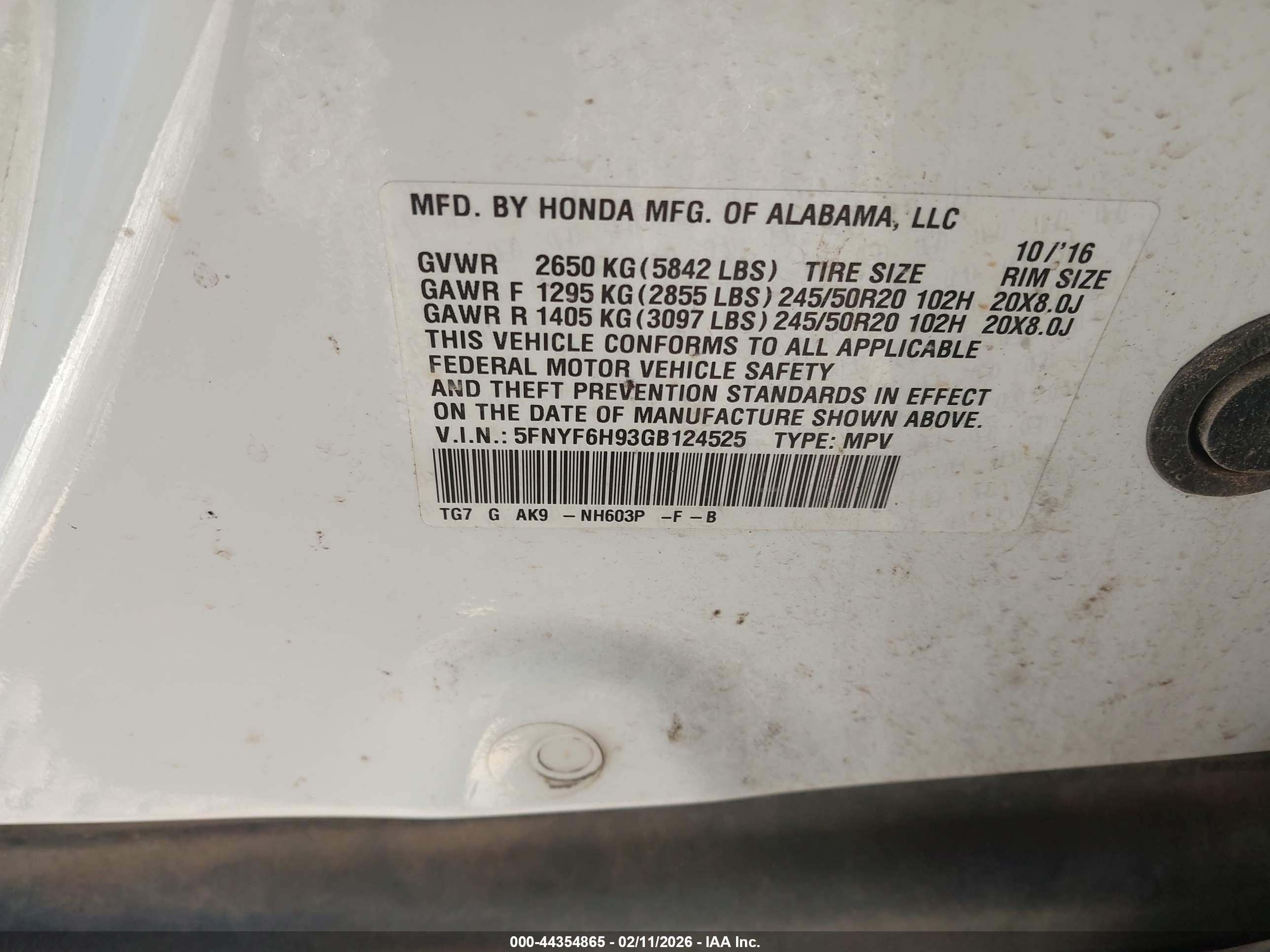 HONDA PILOT image 9