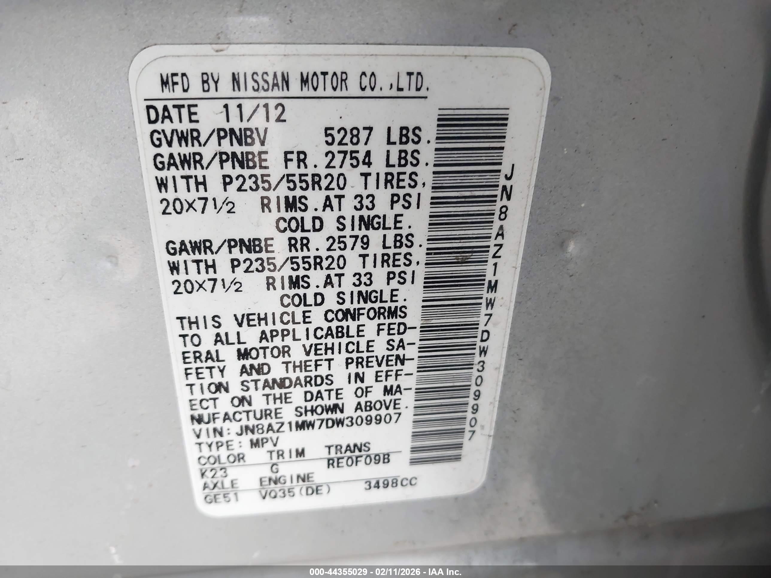 NISSAN MURANO image 9