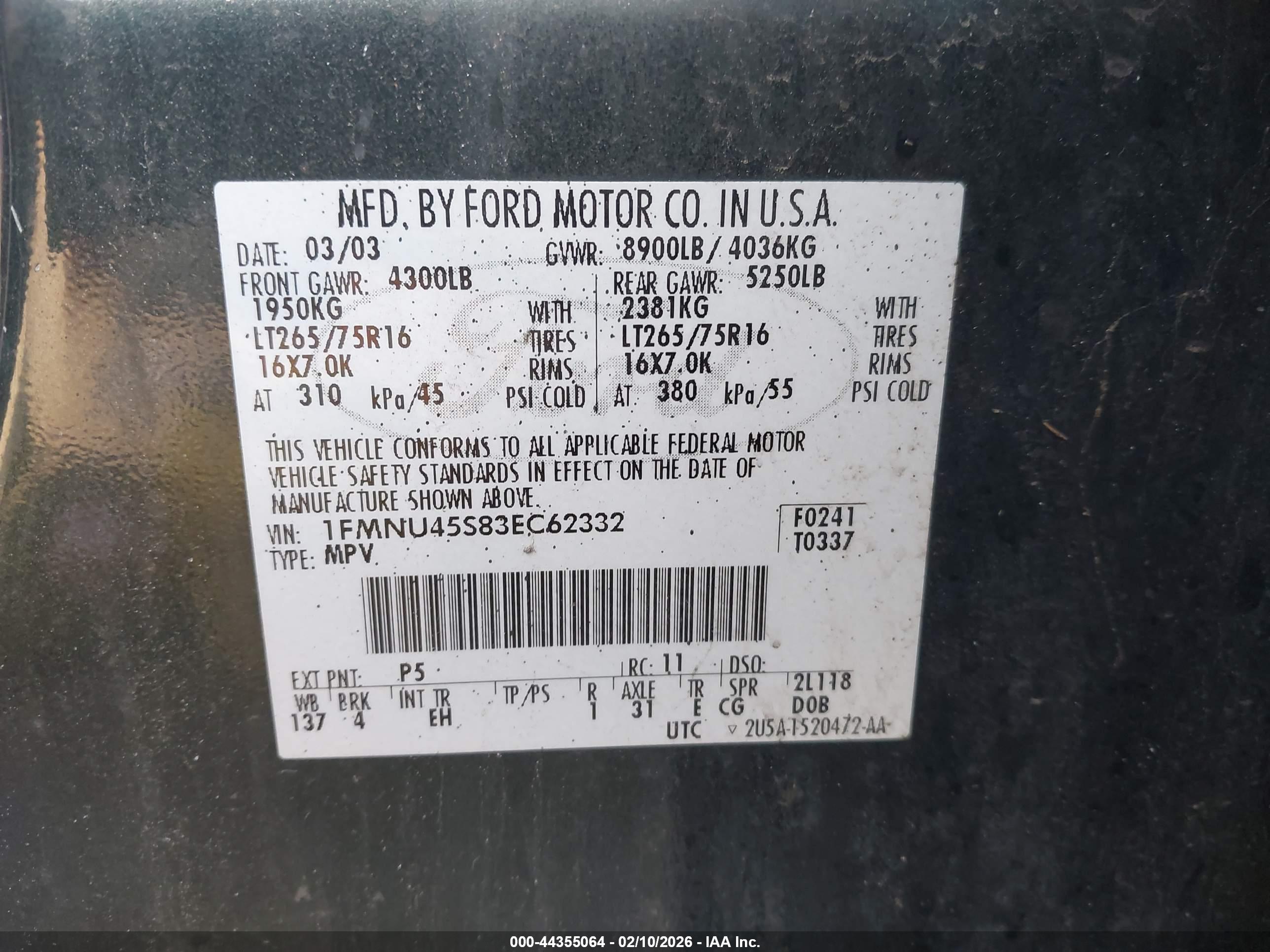 FORD EXCURSION image 9