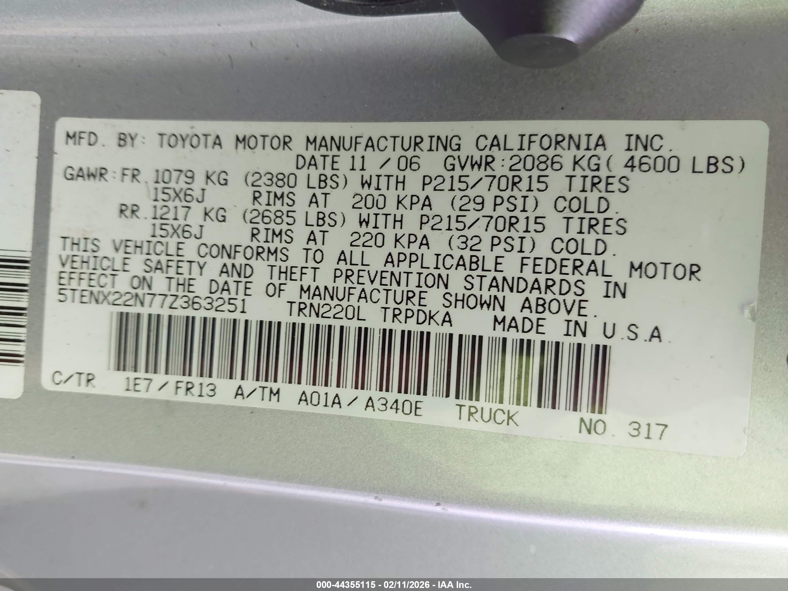 TOYOTA TACOMA image 9