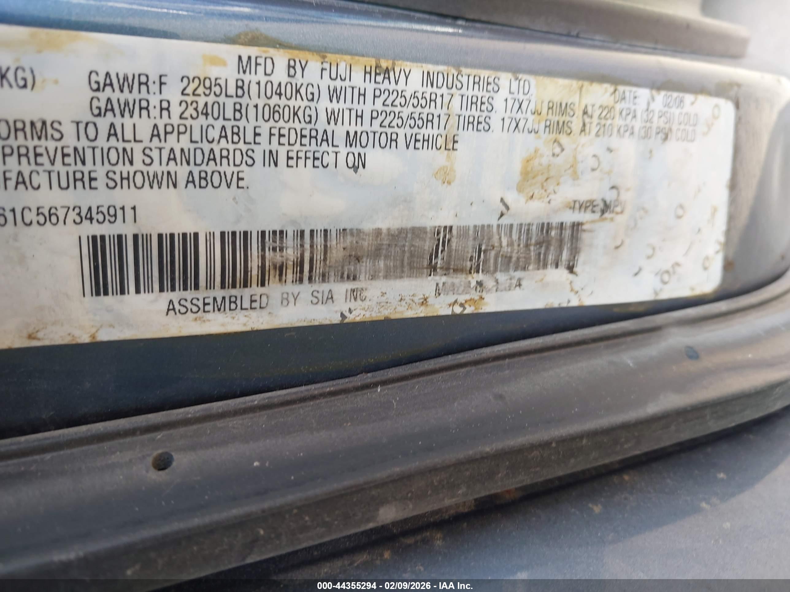 SUBARU OUTBACK image 9