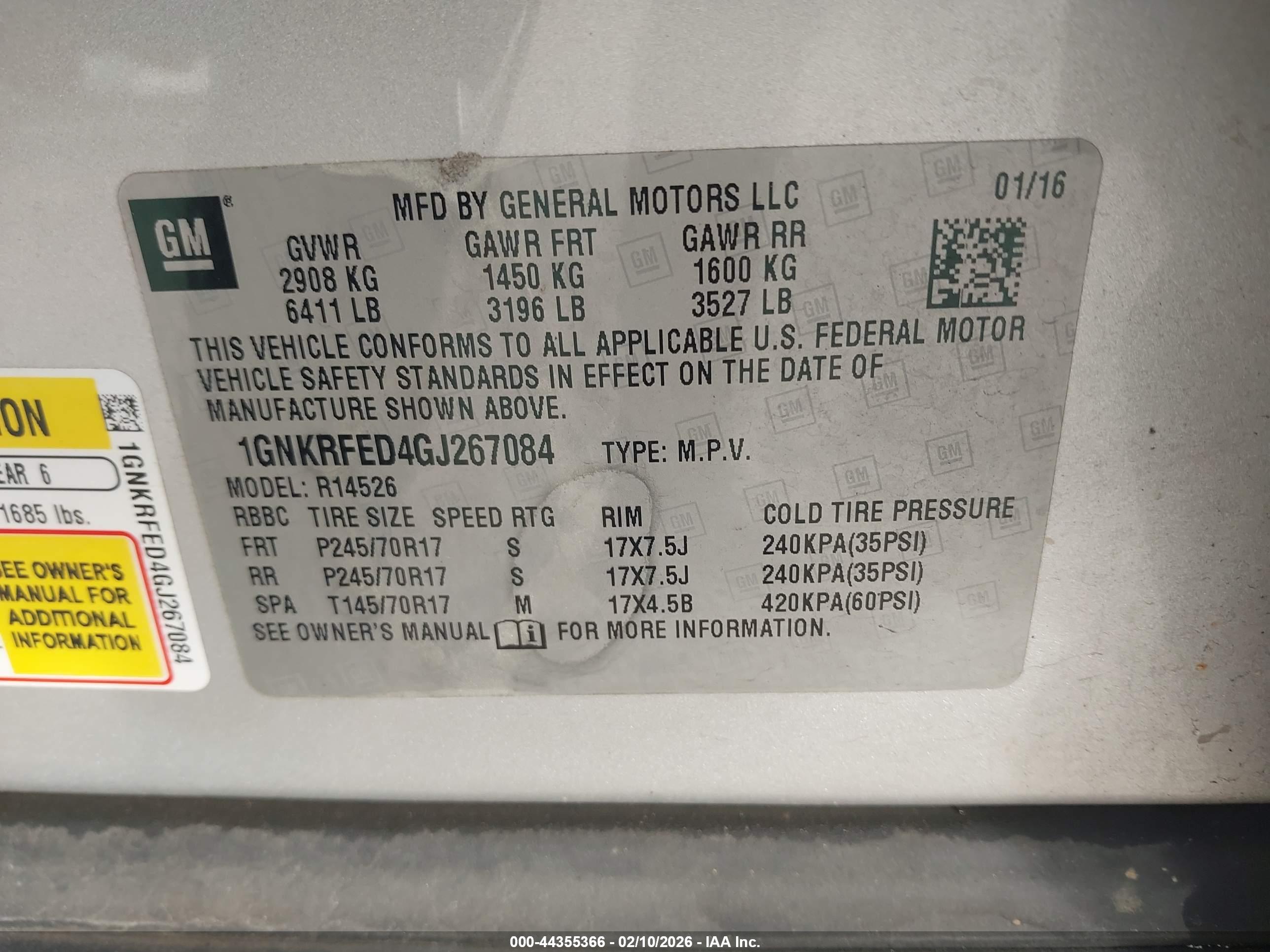 CHEVROLET TRAVERSE image 9