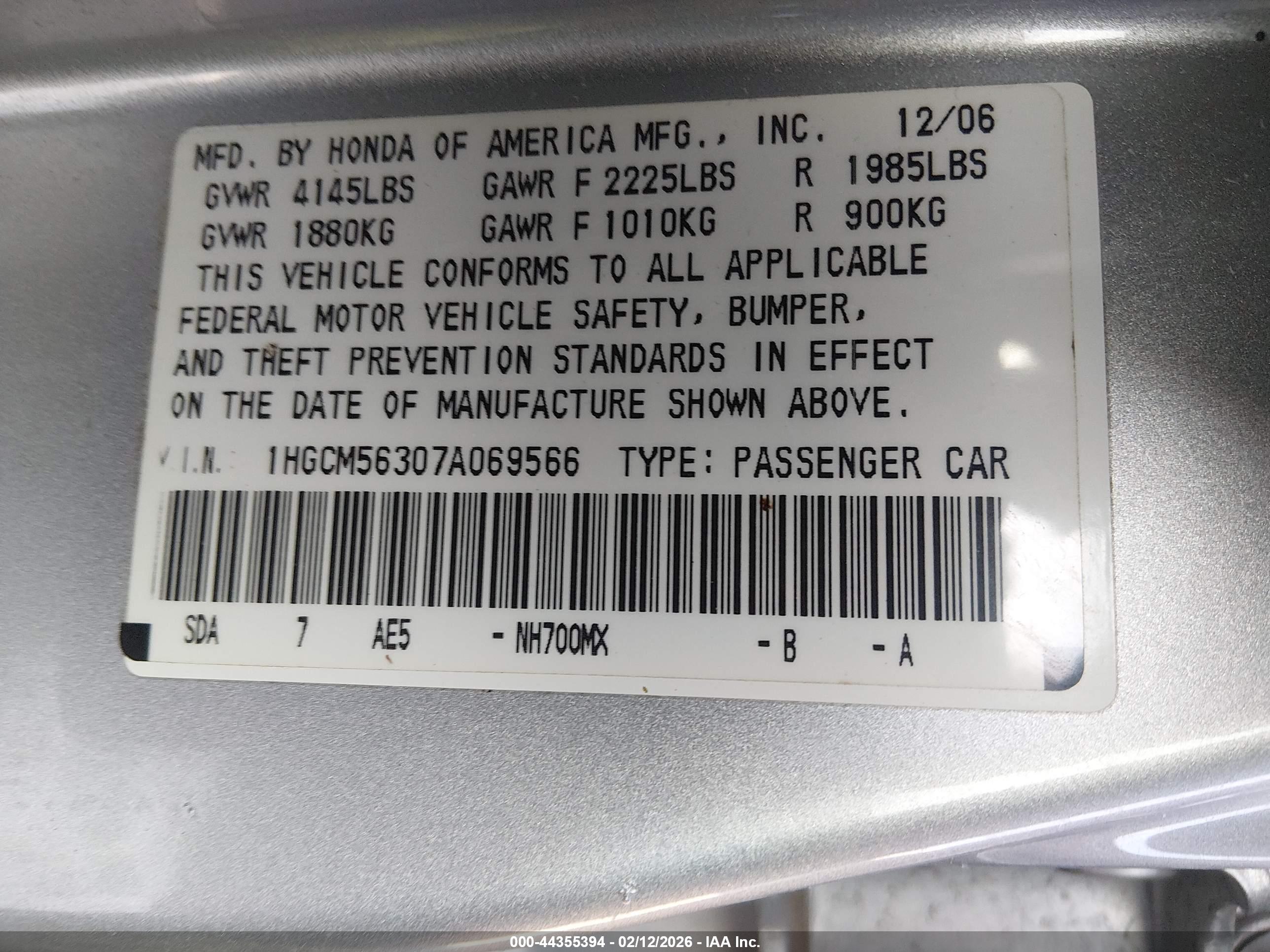 HONDA ACCORD image 9