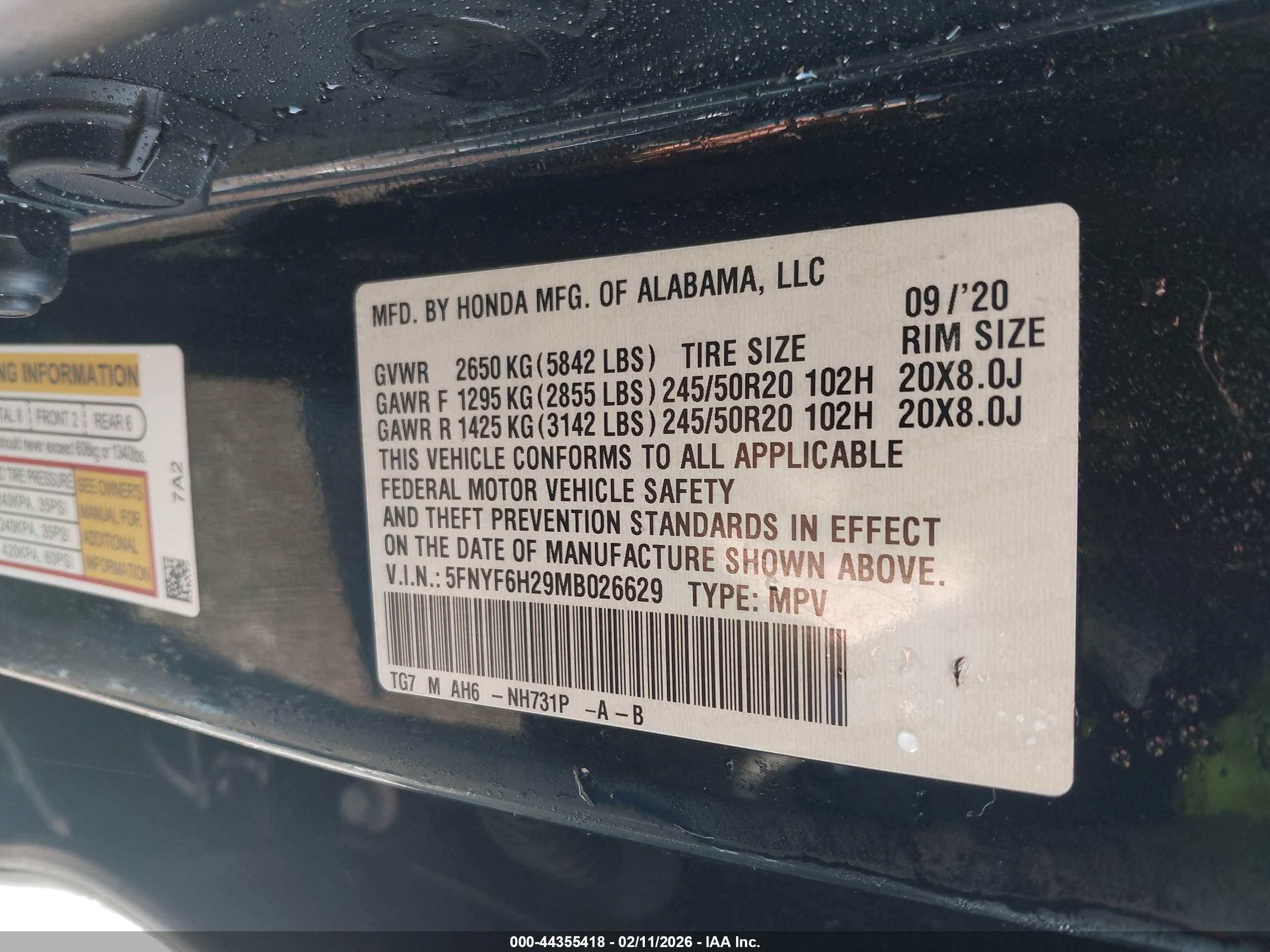 HONDA PILOT image 9