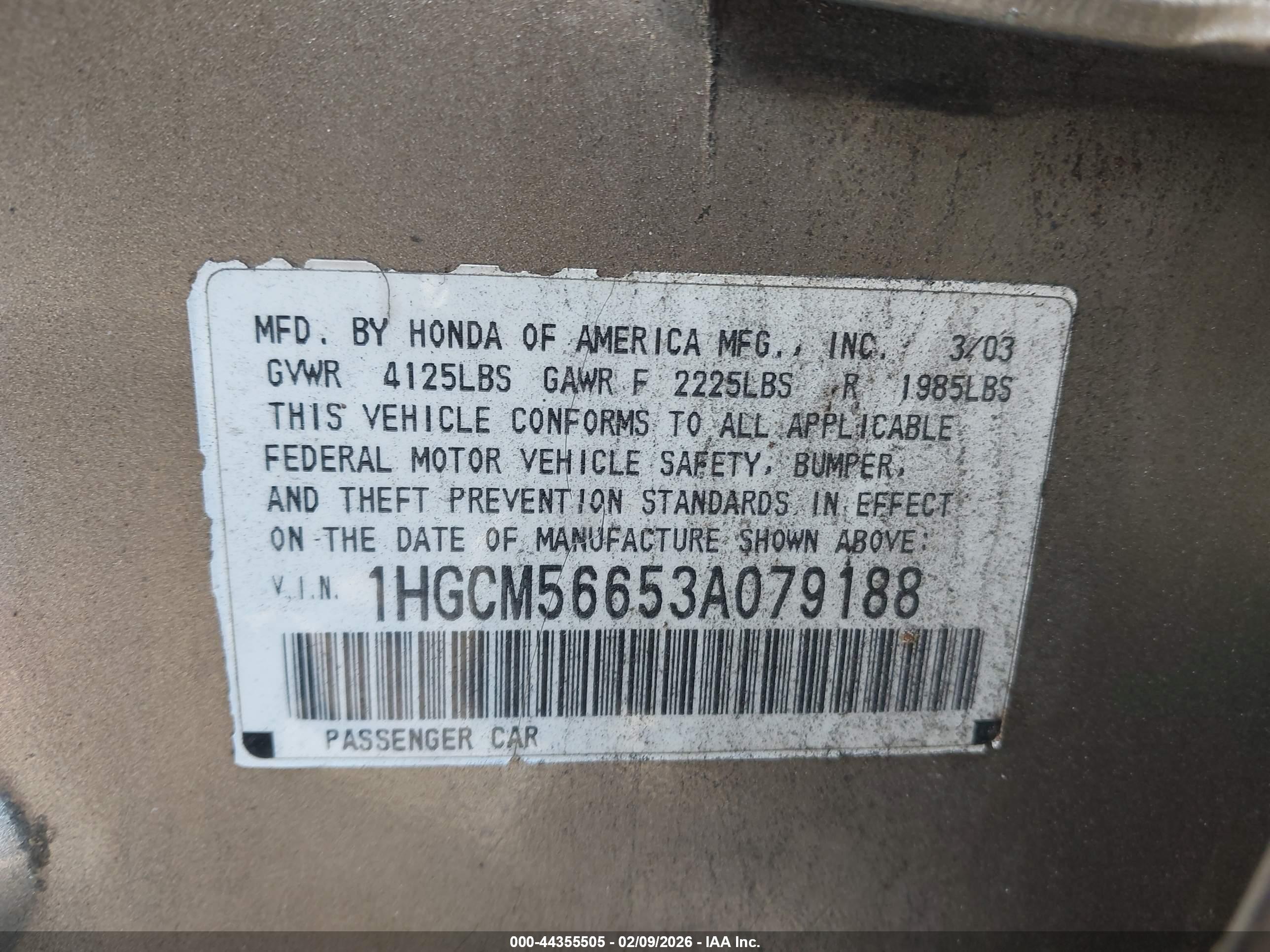 HONDA ACCORD image 9