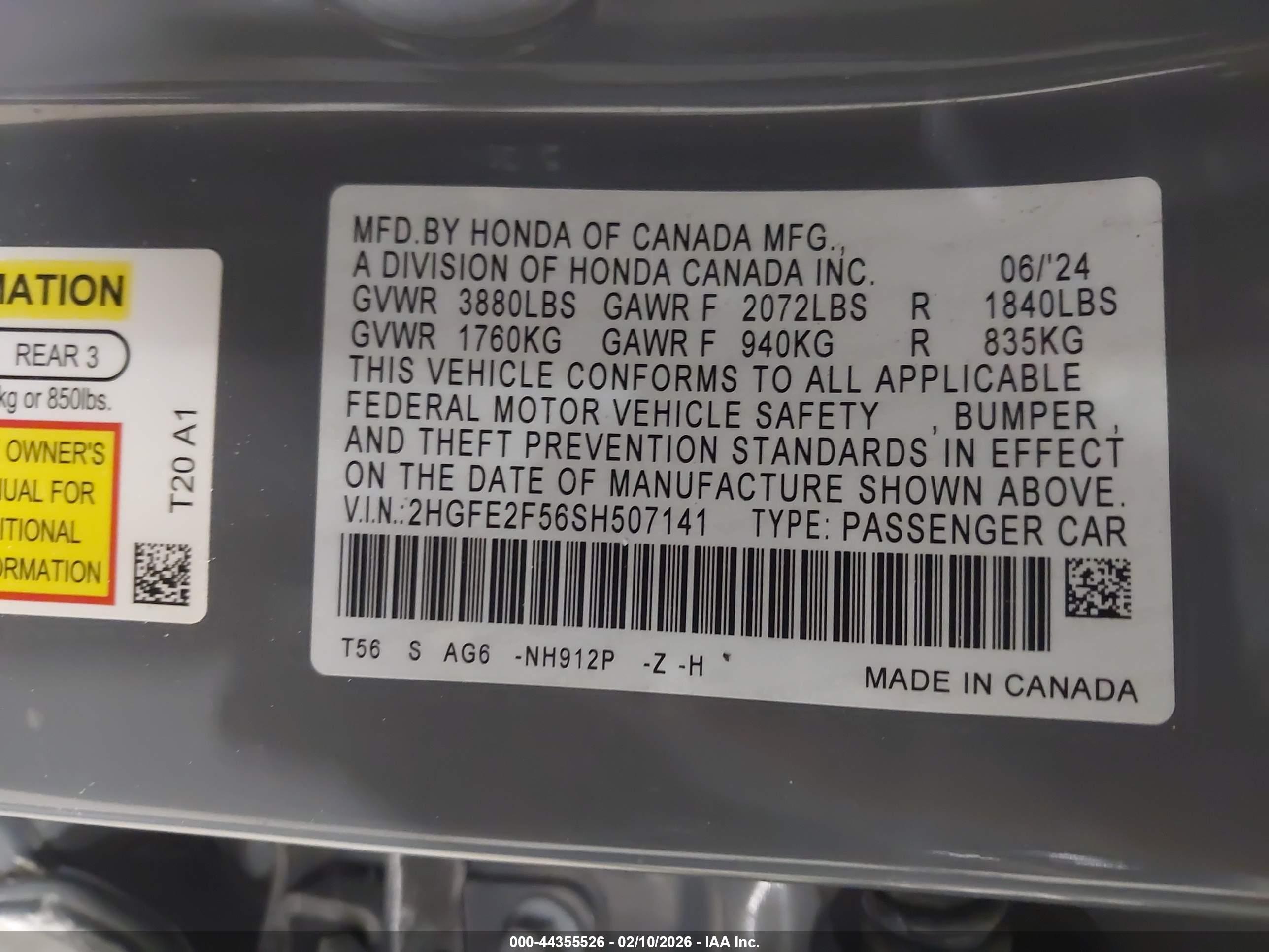 HONDA CIVIC image 9