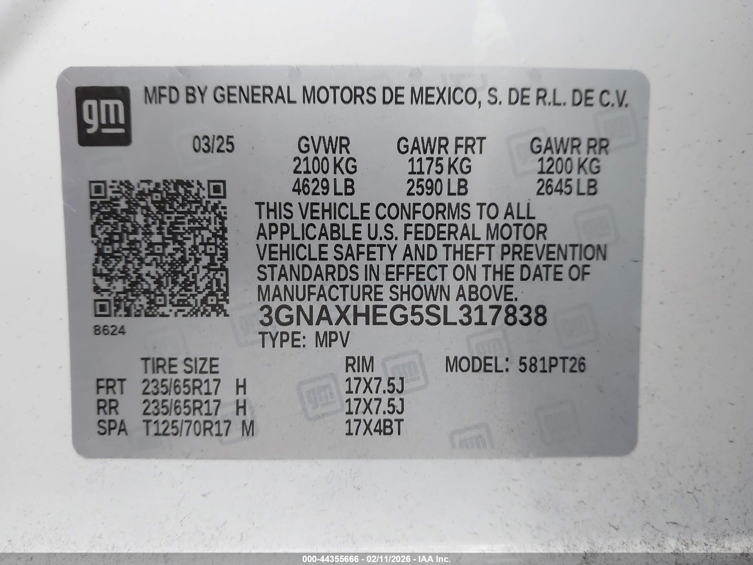 CHEVROLET EQUINOX image 9