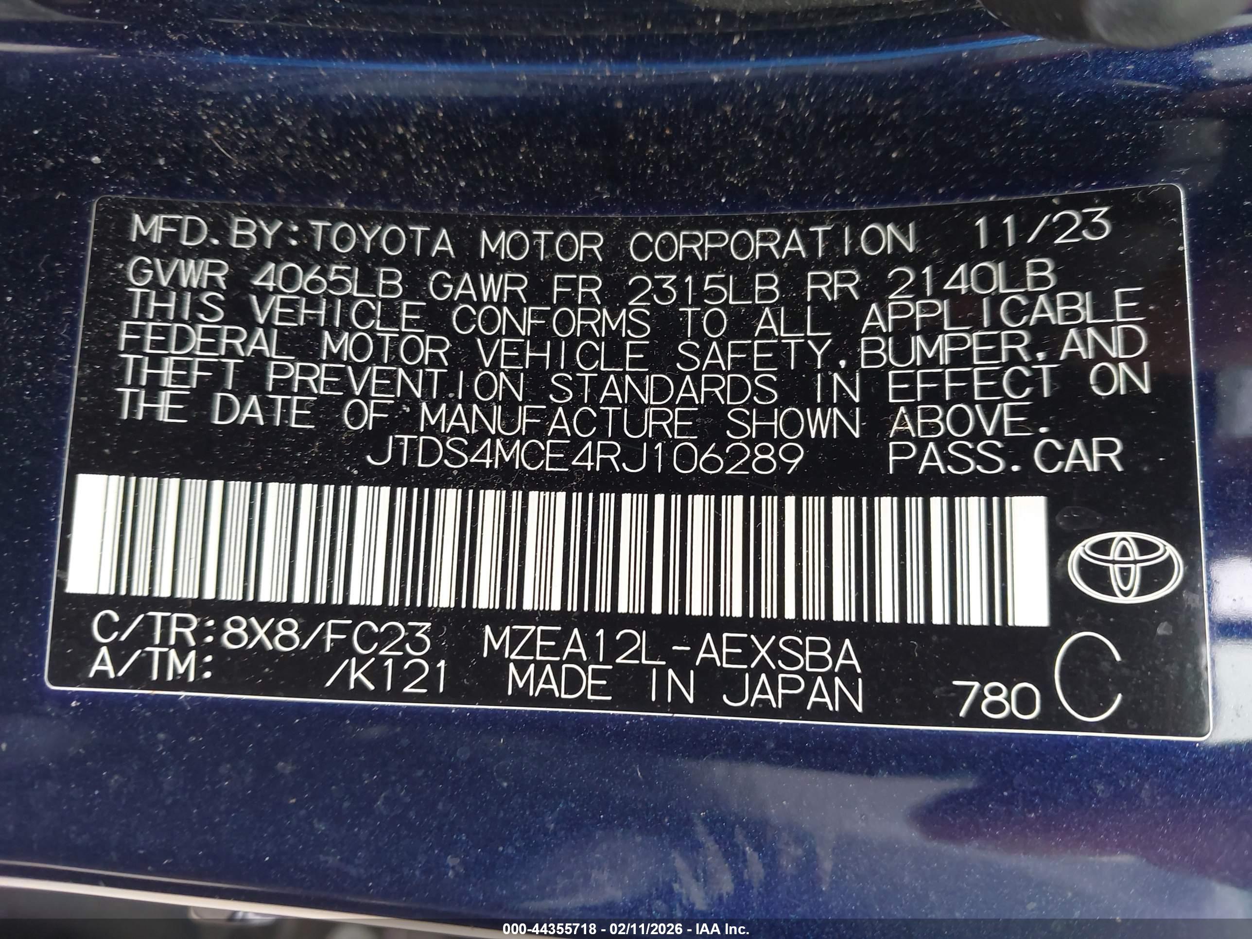 TOYOTA COROLLA image 9