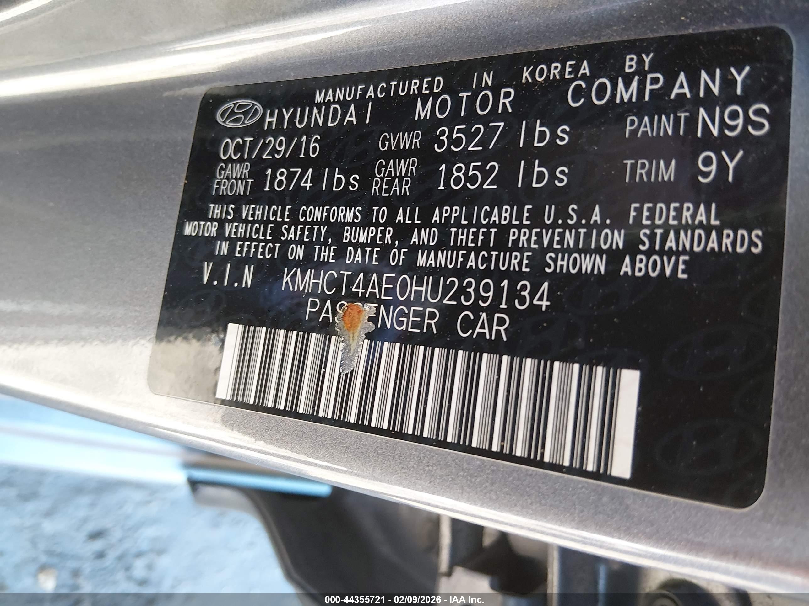 HYUNDAI ACCENT image 9