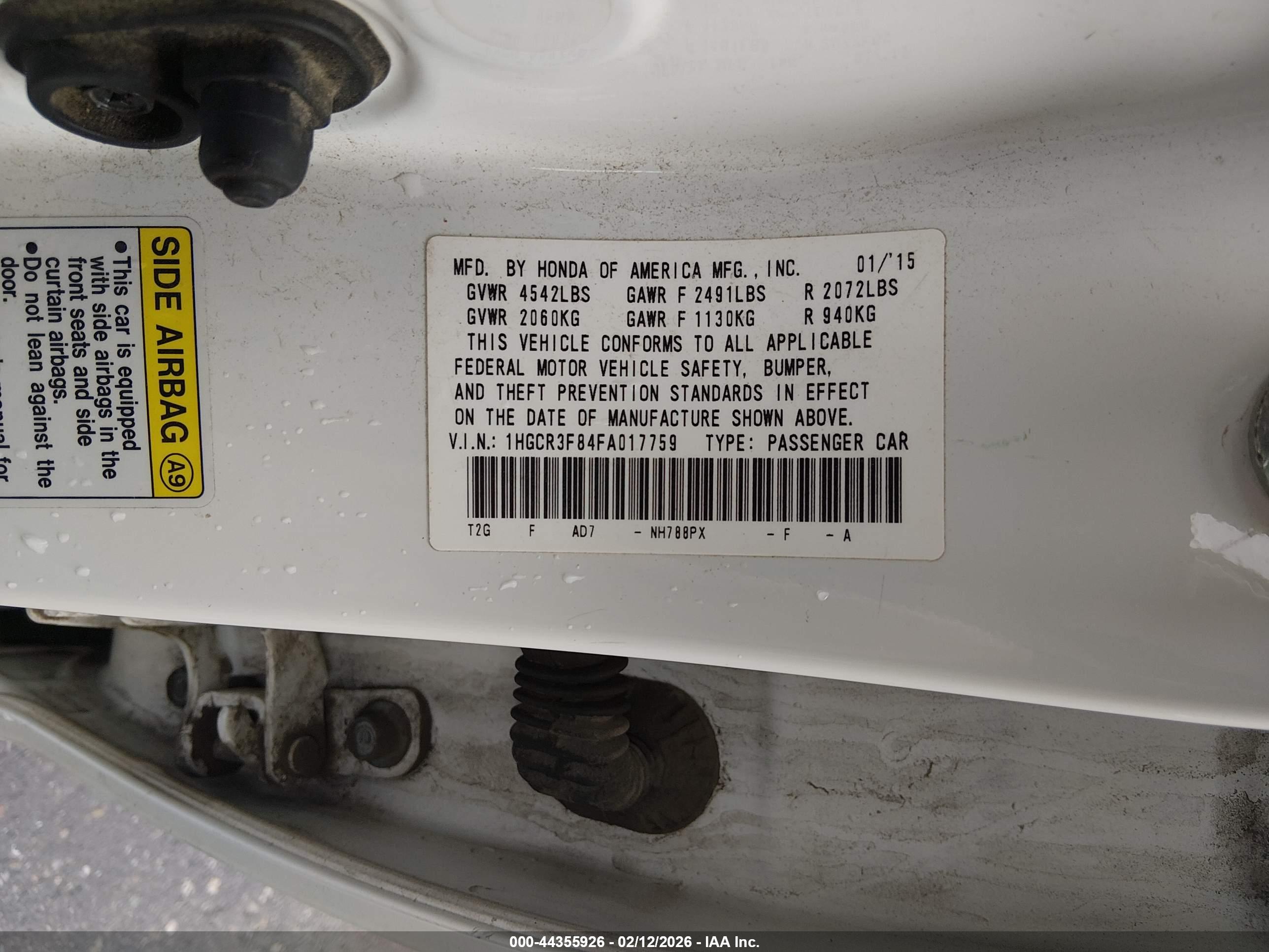 HONDA ACCORD image 9