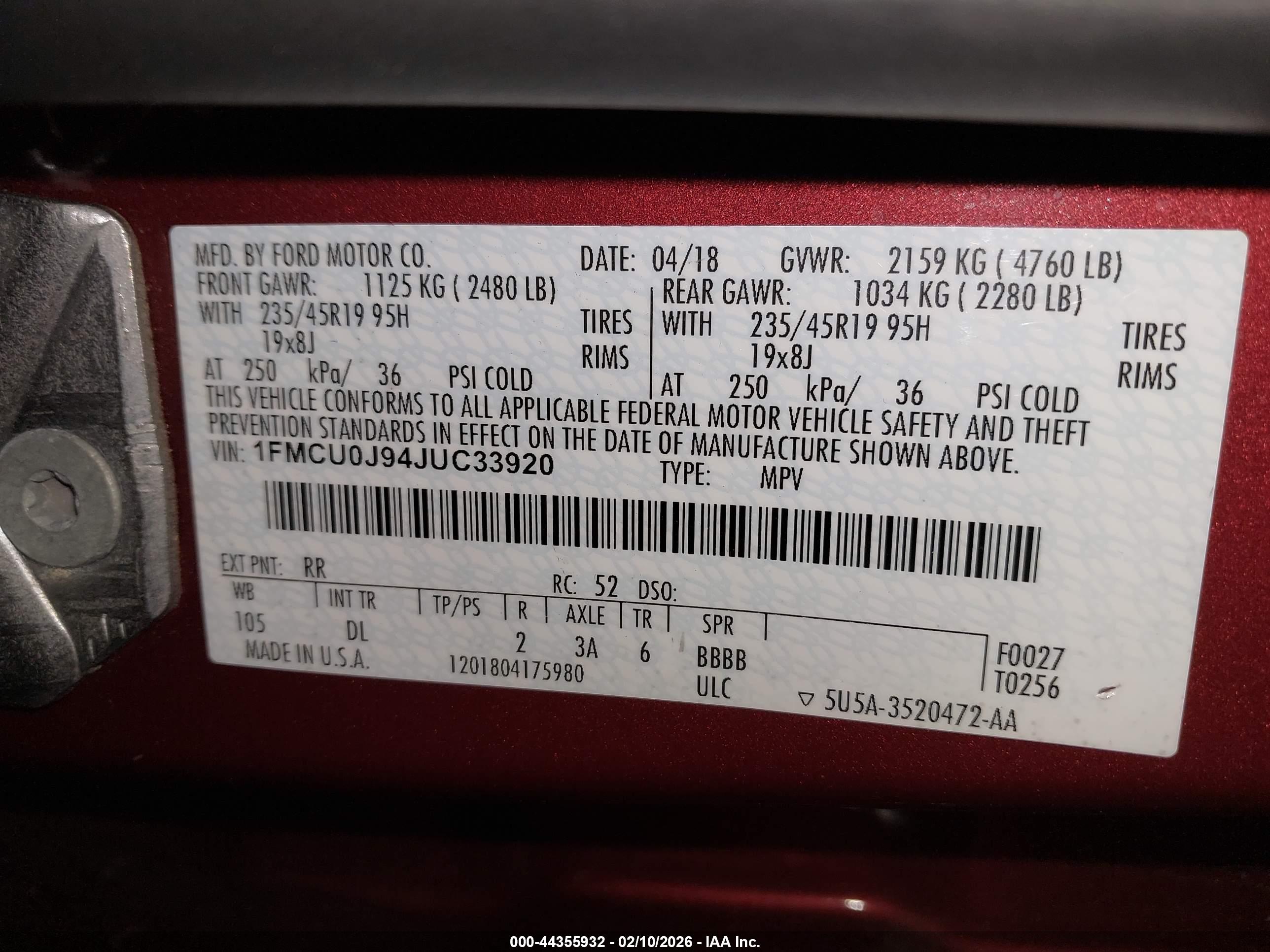 FORD ESCAPE image 9