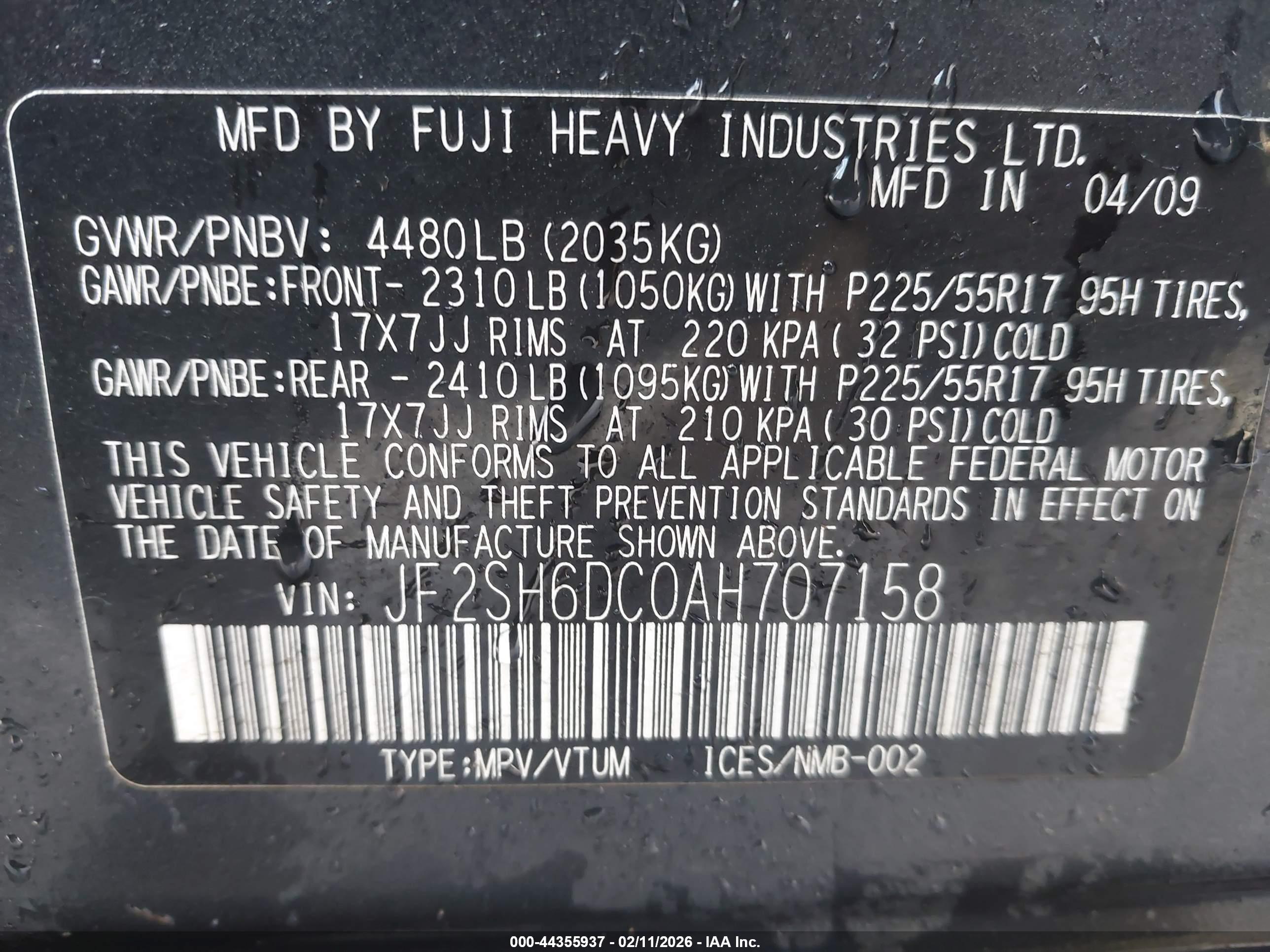 SUBARU FORESTER image 9