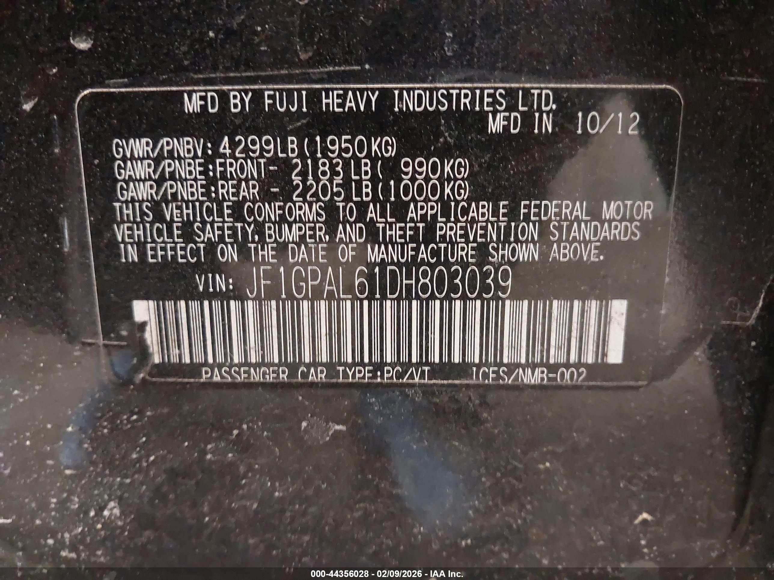 SUBARU IMPREZA image 9