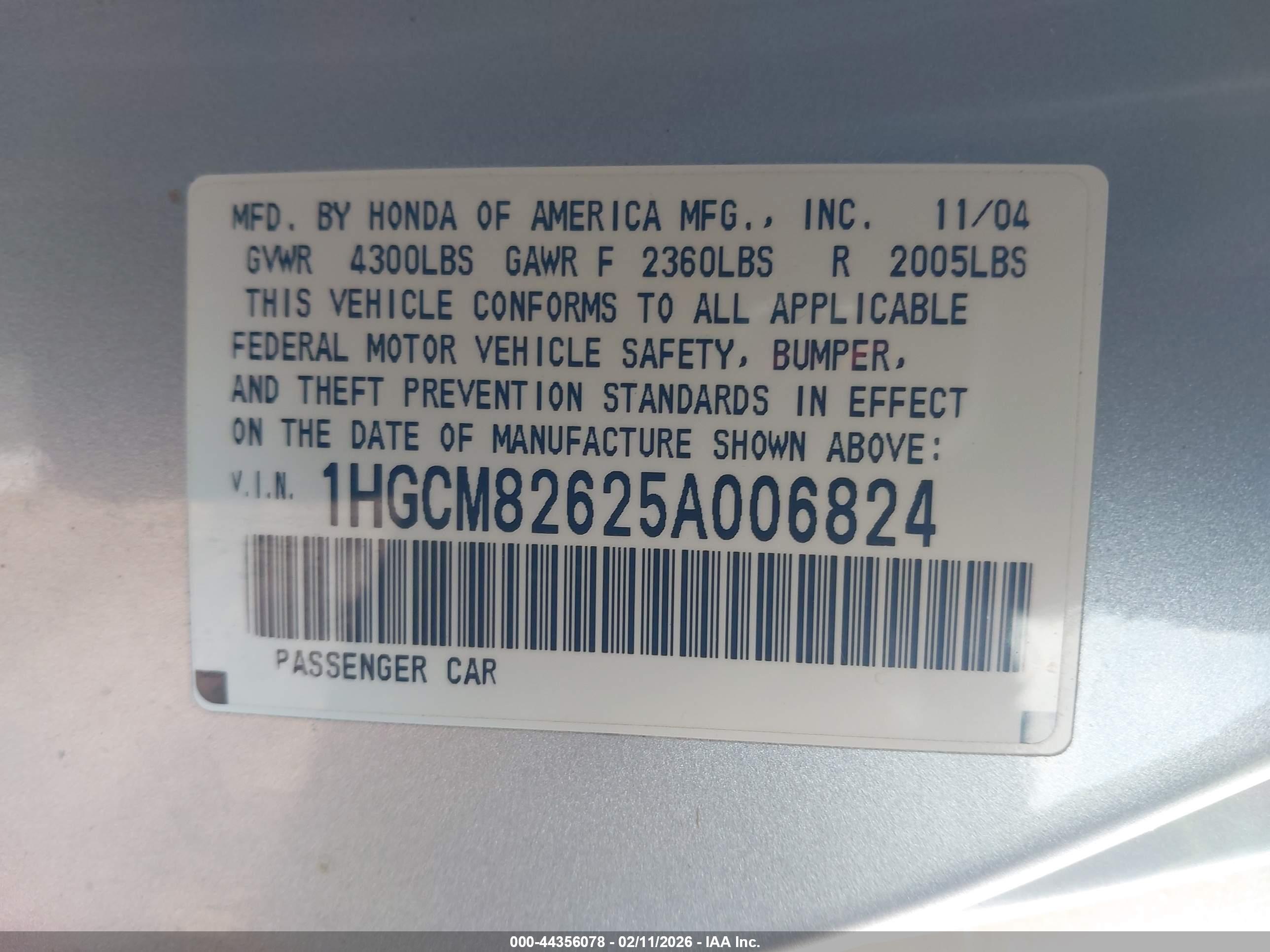 HONDA ACCORD image 9