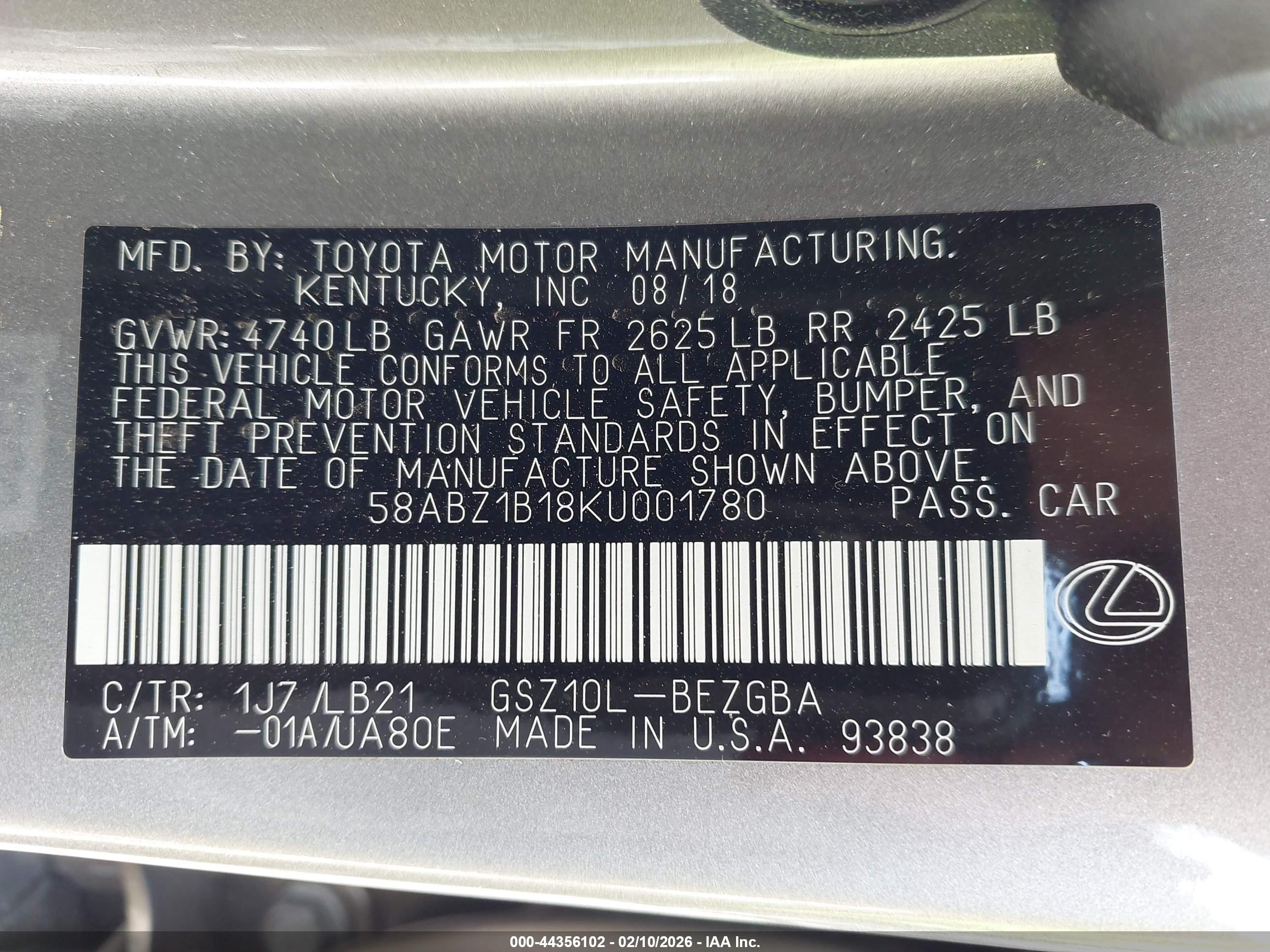 LEXUS ES image 9