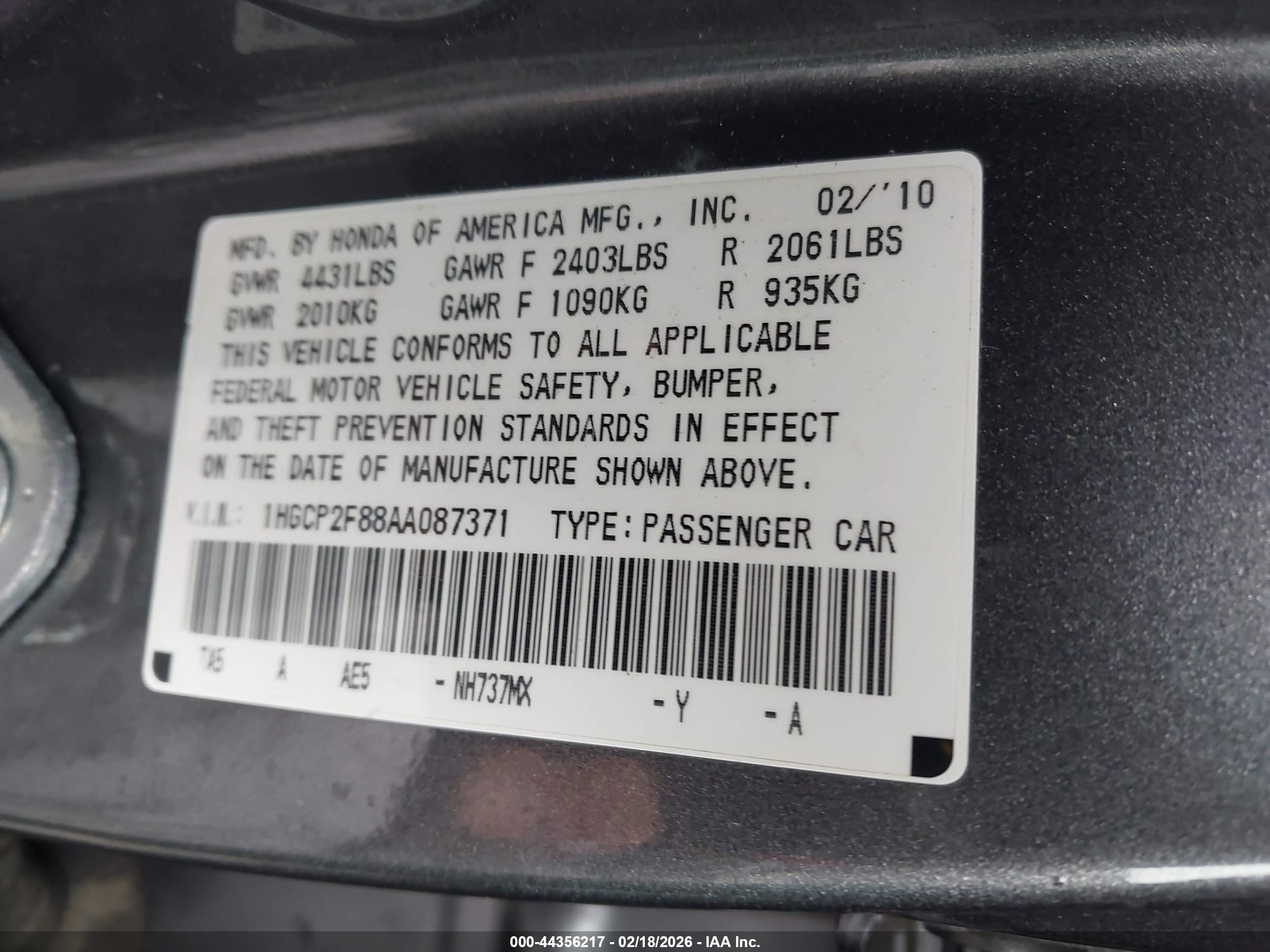 HONDA ACCORD image 9