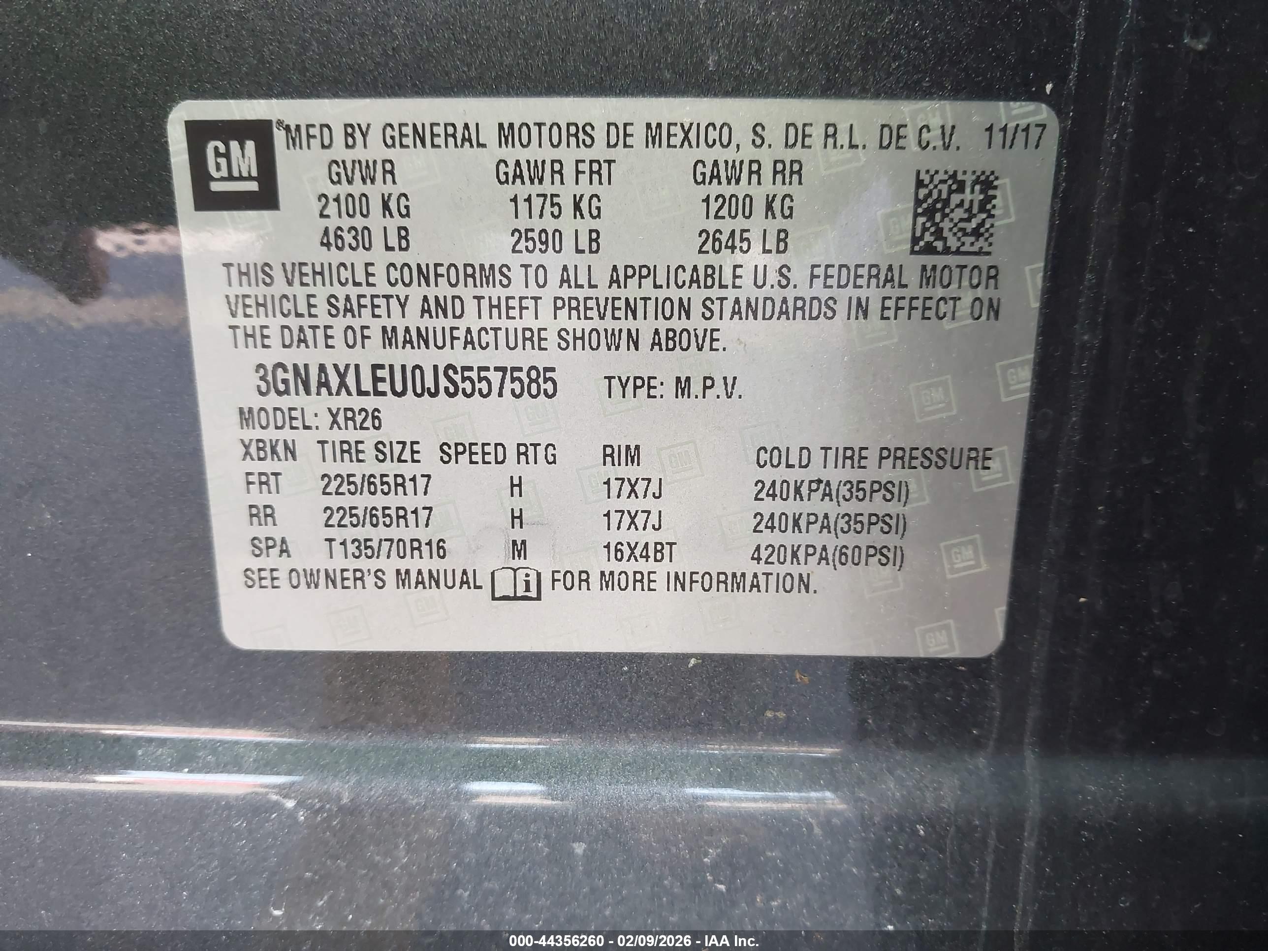 CHEVROLET EQUINOX image 9