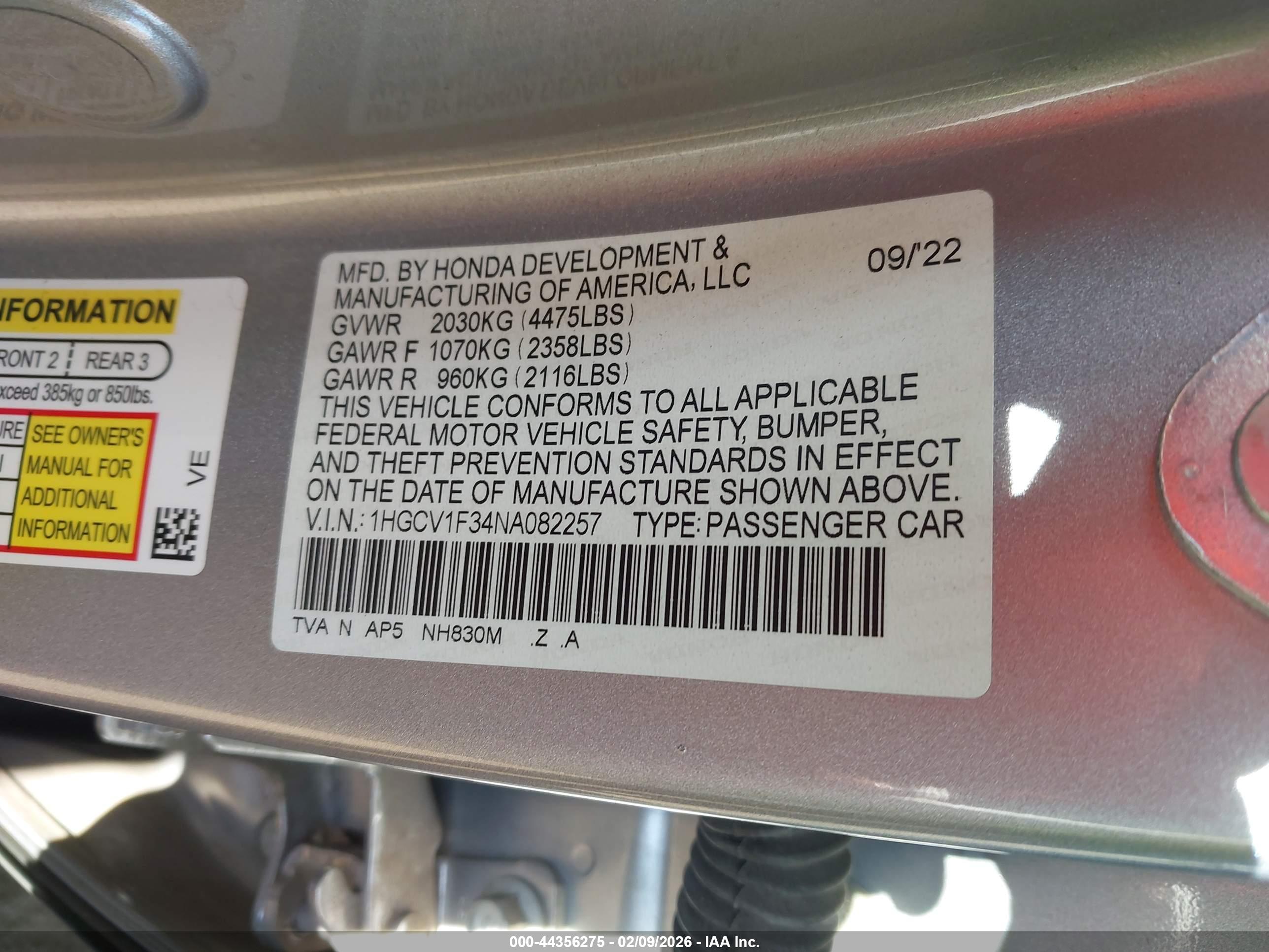 HONDA ACCORD image 9