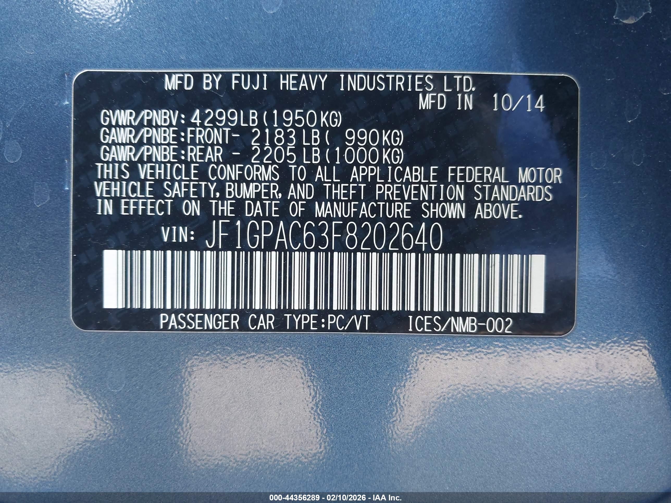 SUBARU IMPREZA image 9