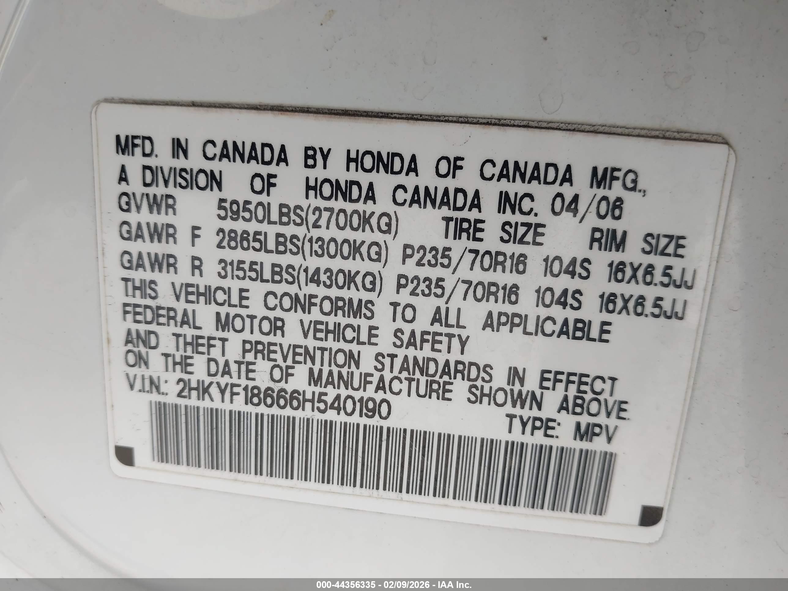 HONDA PILOT image 9