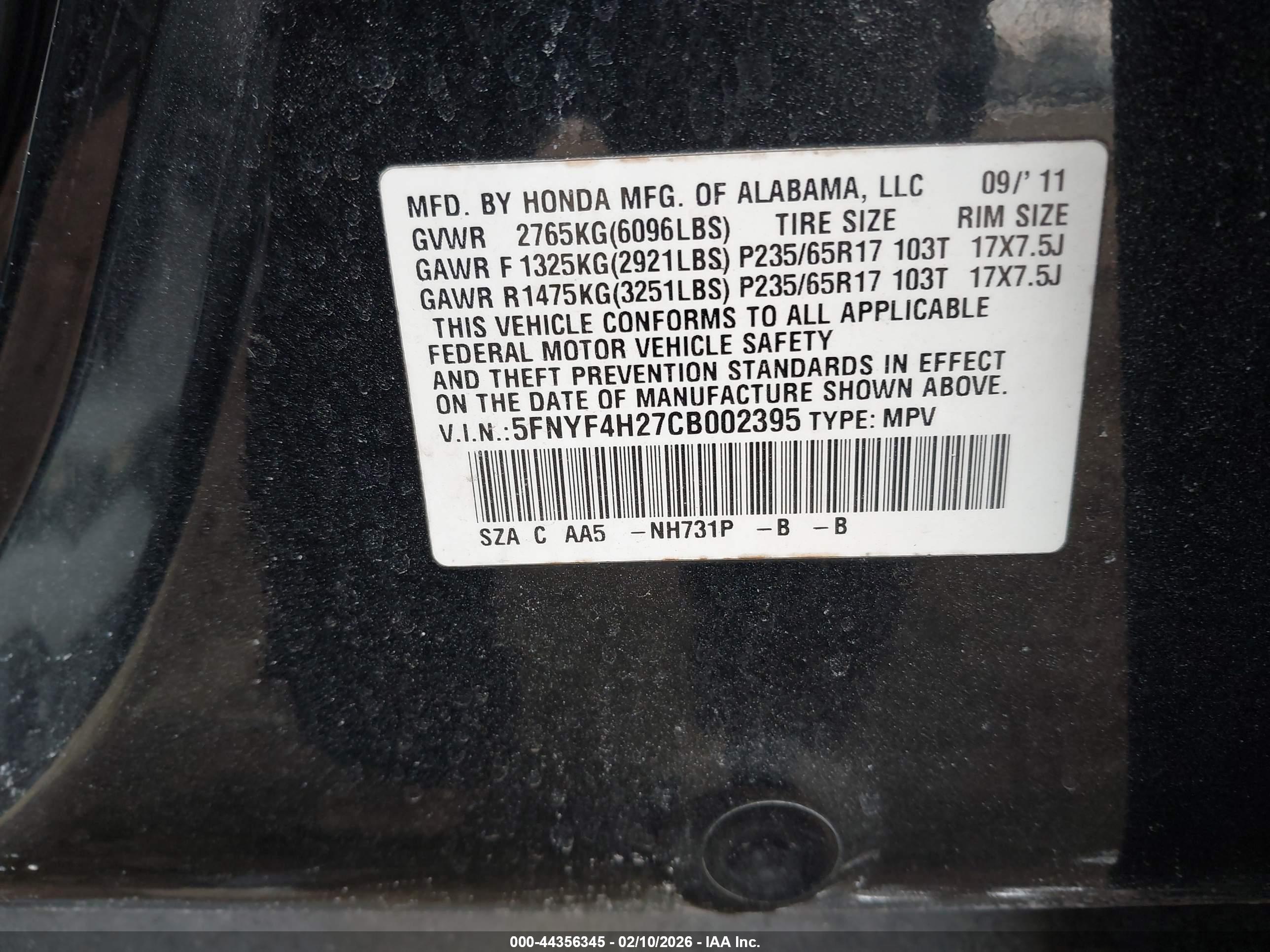 HONDA PILOT image 9