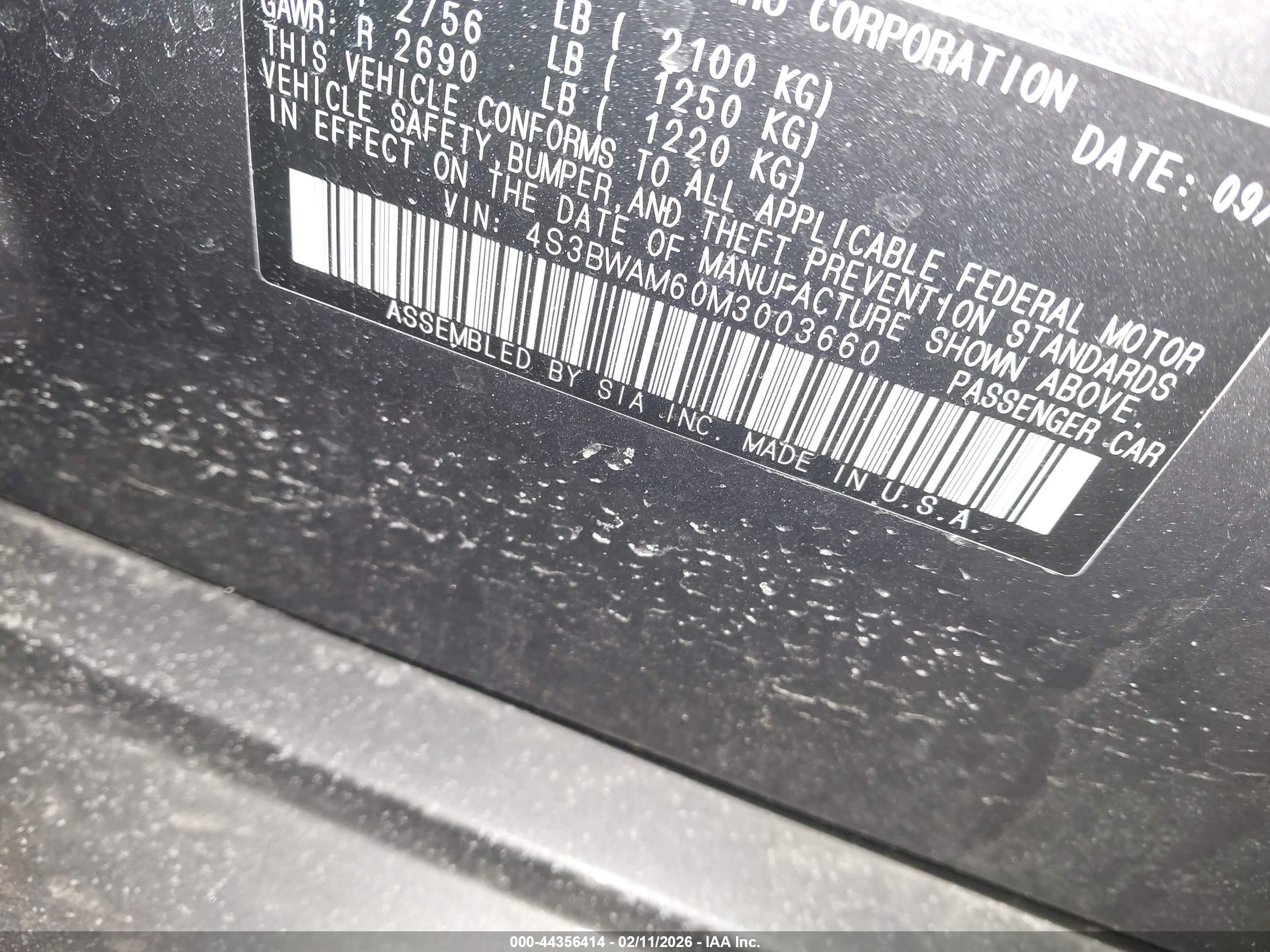 SUBARU LEGACY image 9