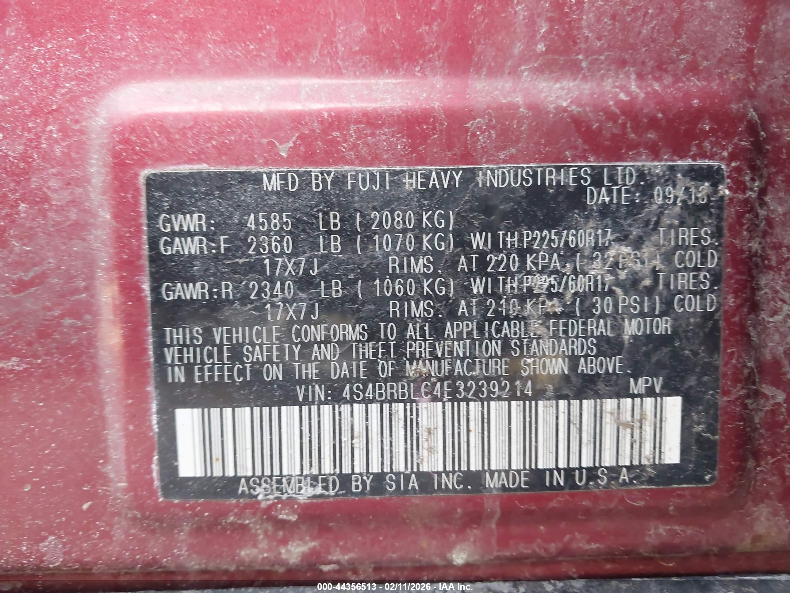 SUBARU OUTBACK image 9