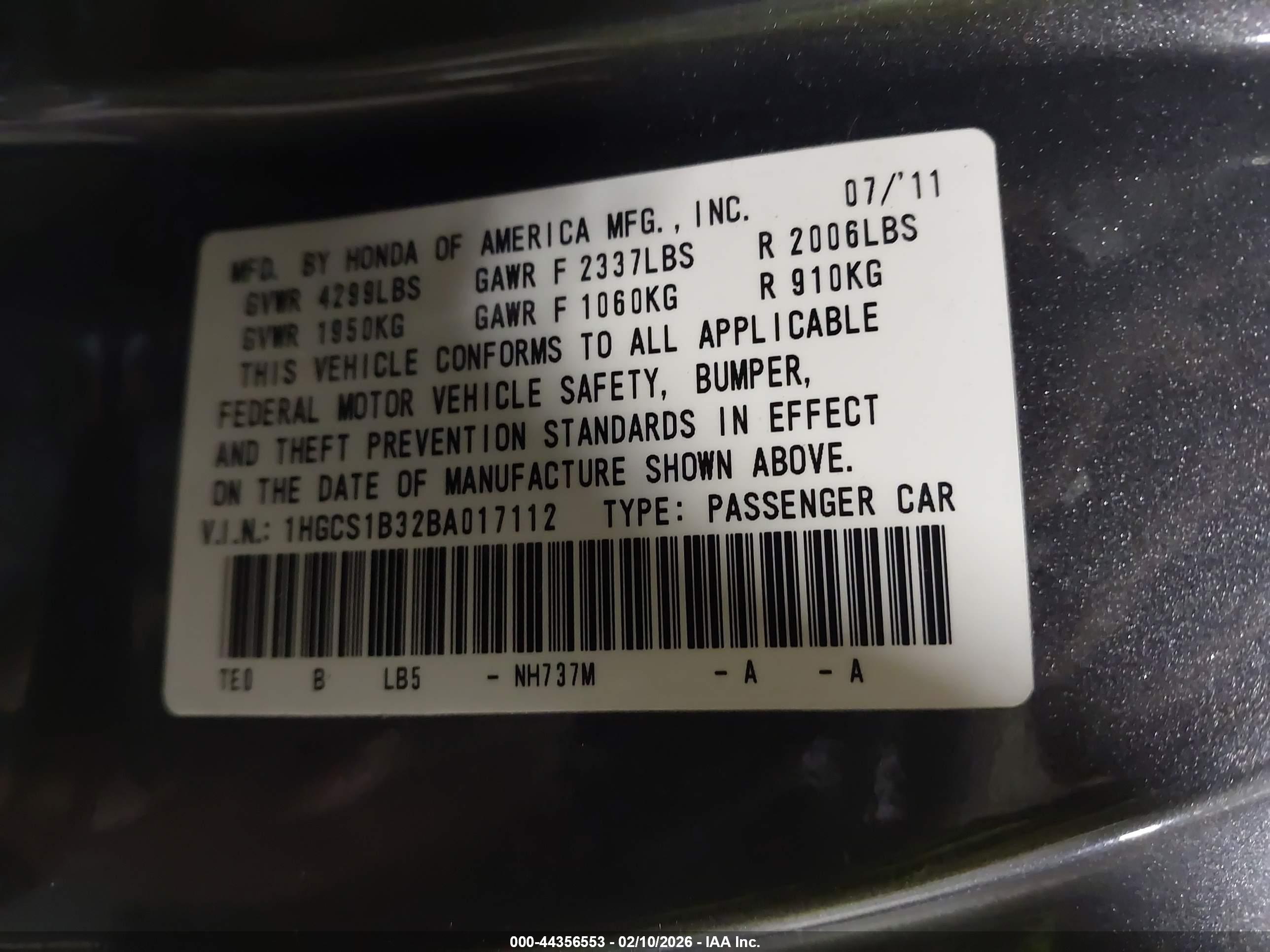 HONDA ACCORD image 9