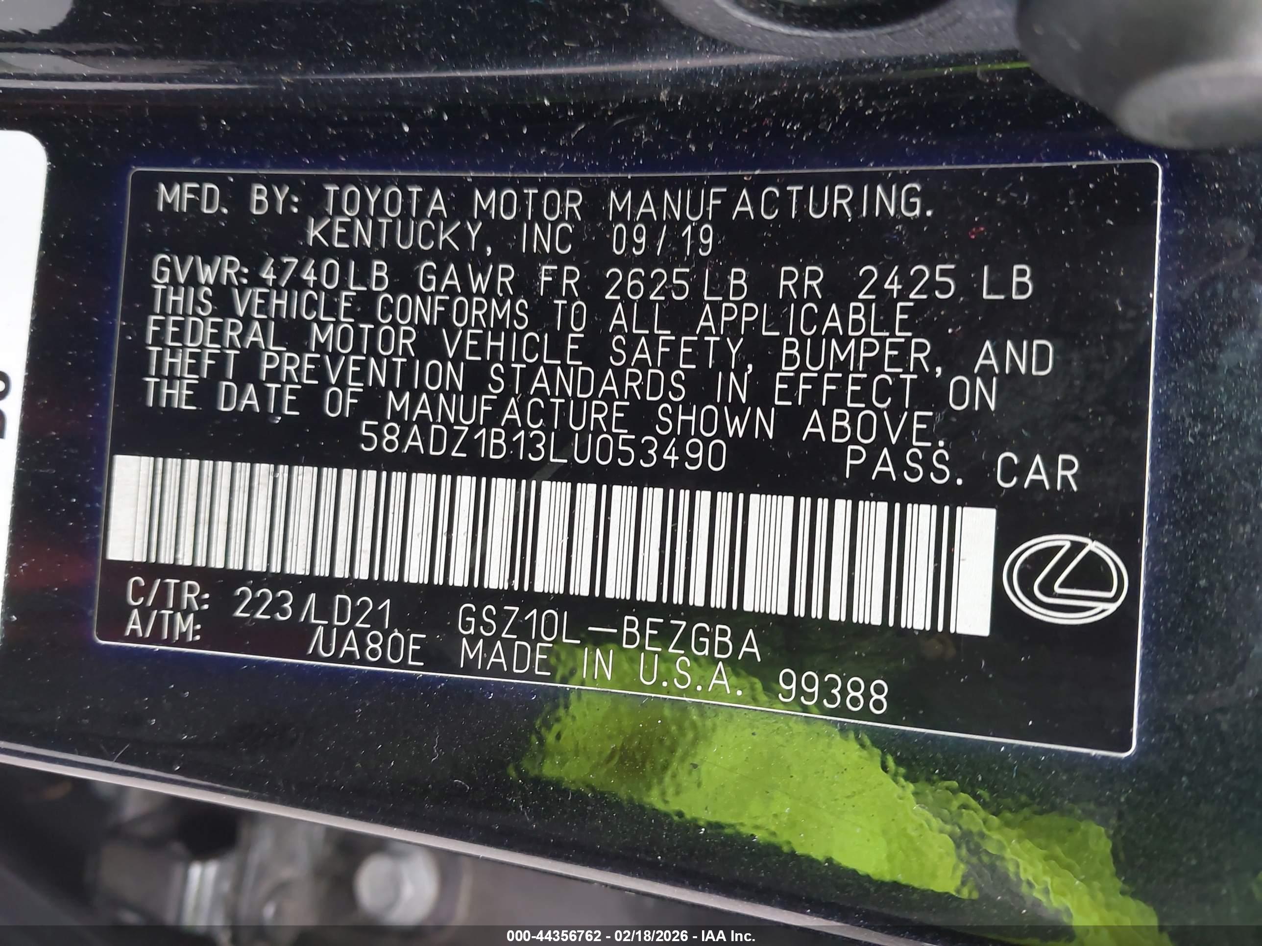 LEXUS ES image 9