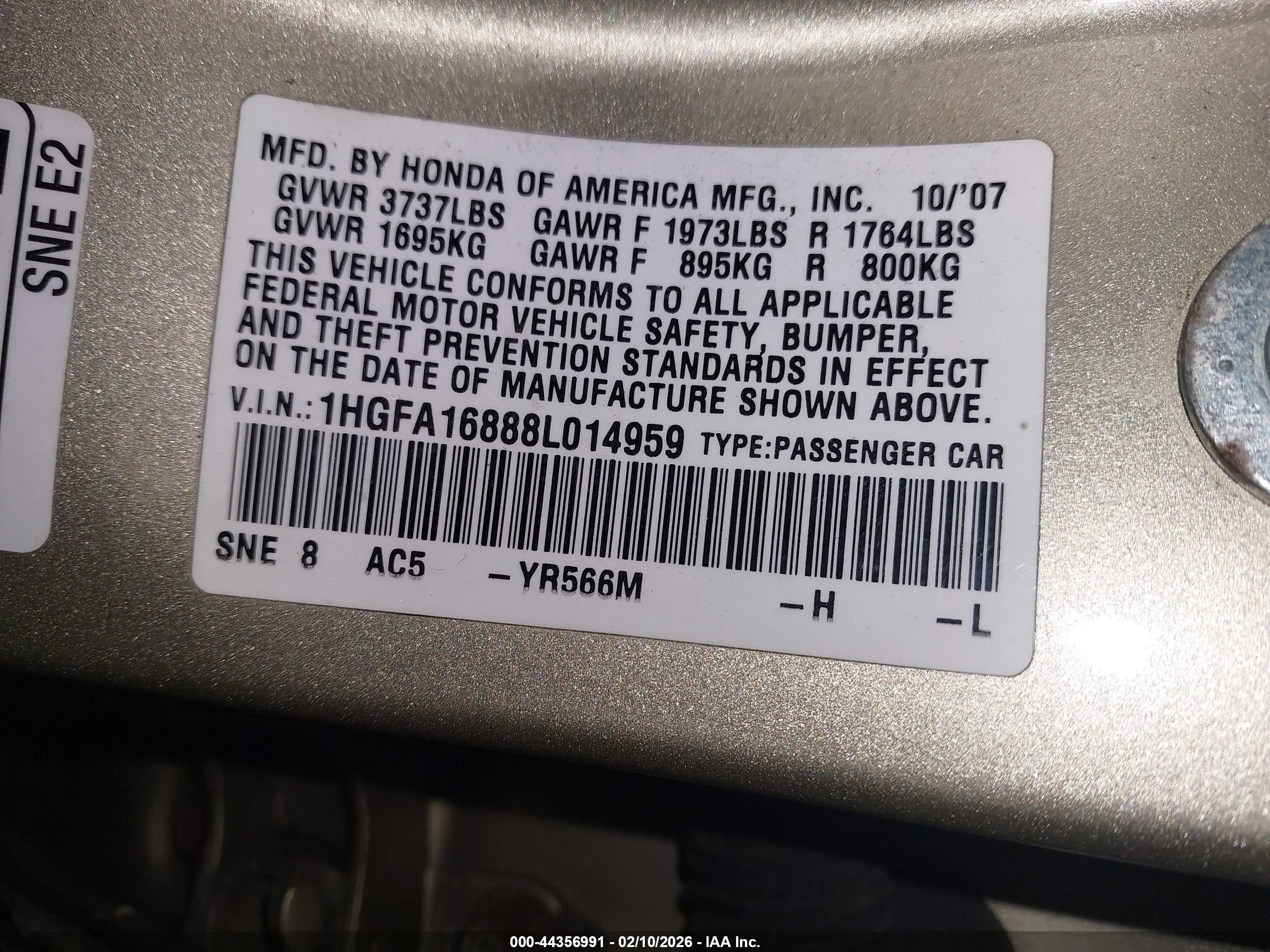 HONDA CIVIC image 9