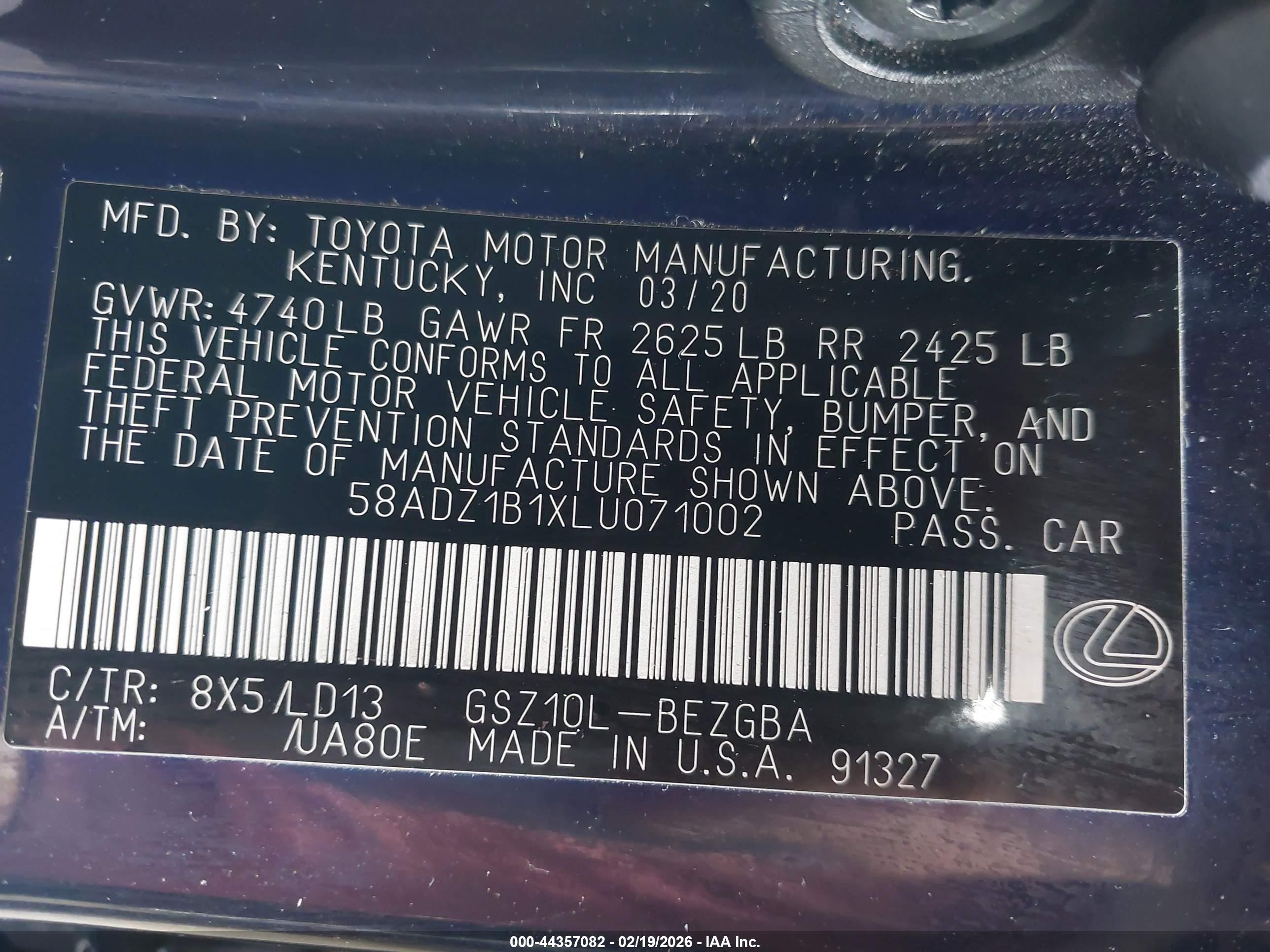 LEXUS ES image 9