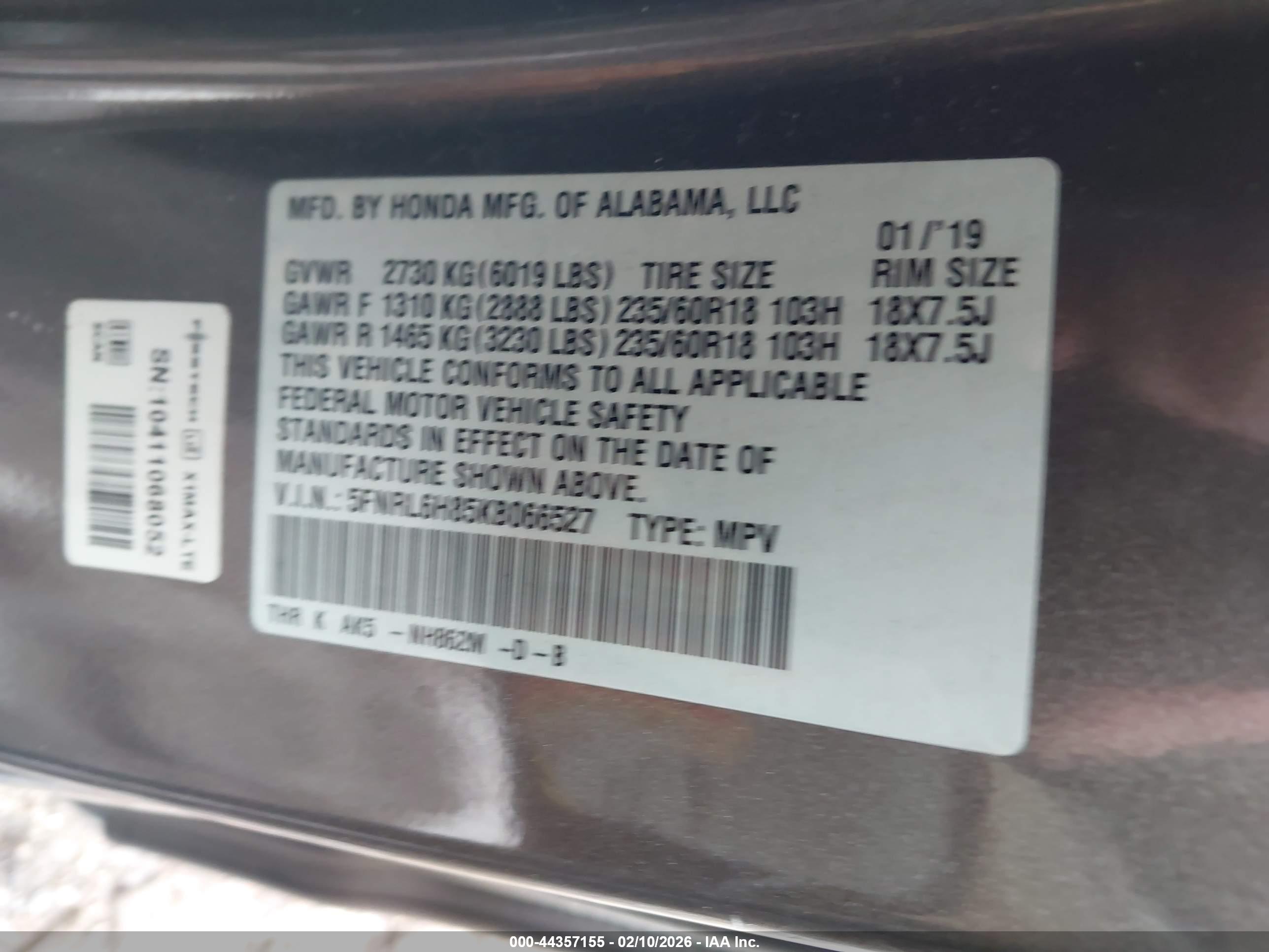 HONDA ODYSSEY image 9