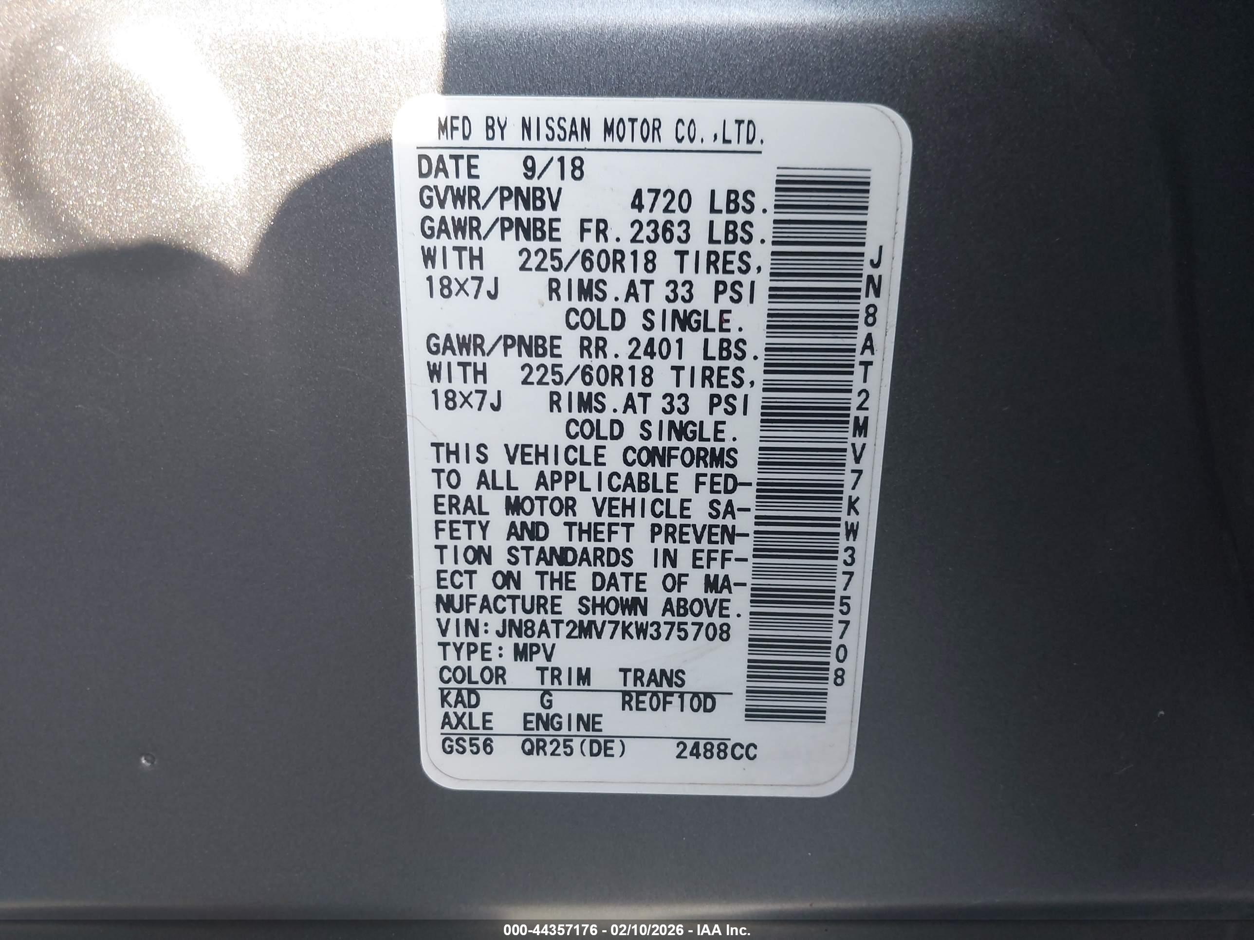 NISSAN ROGUE image 9
