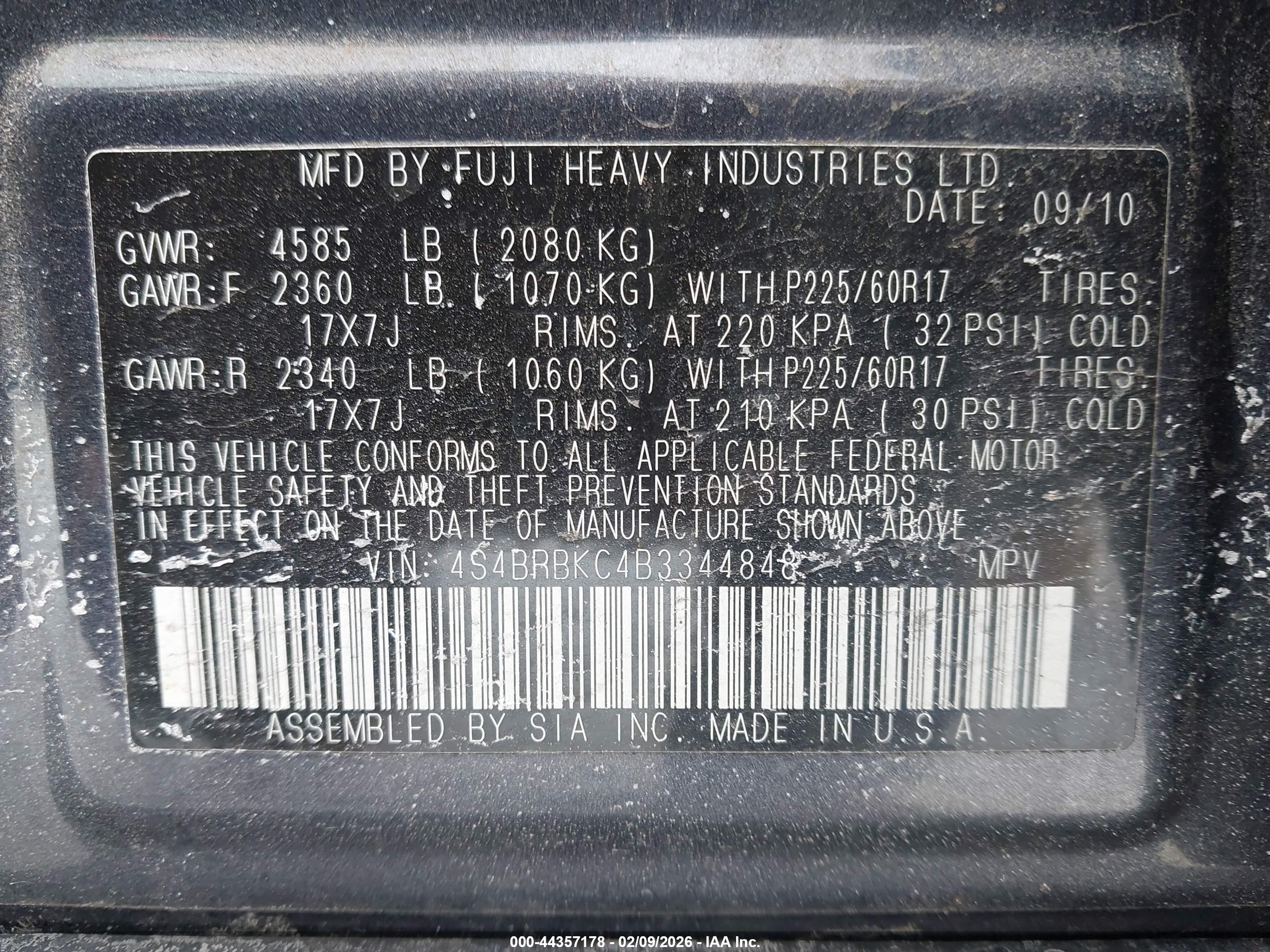 SUBARU OUTBACK image 9