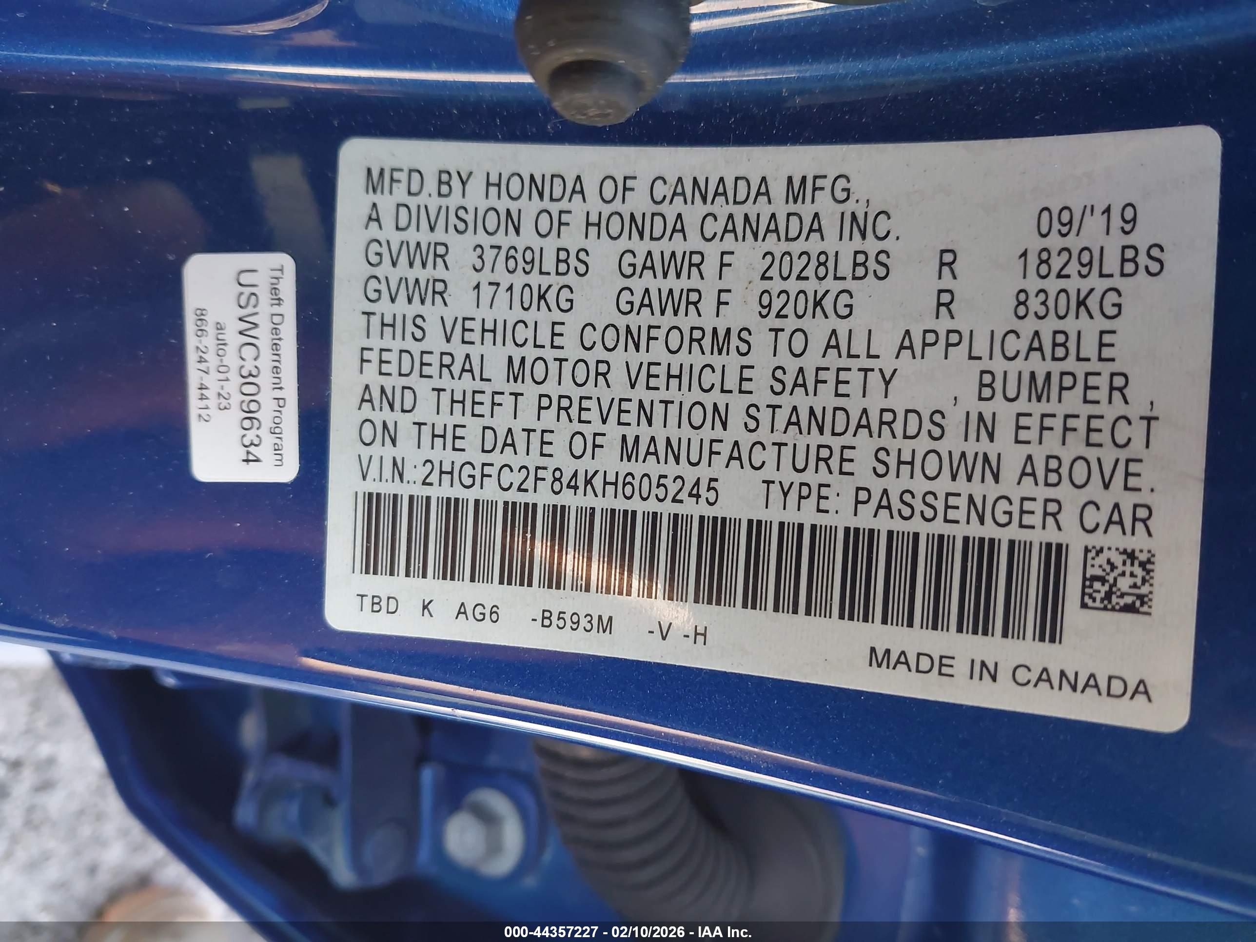 HONDA CIVIC image 9