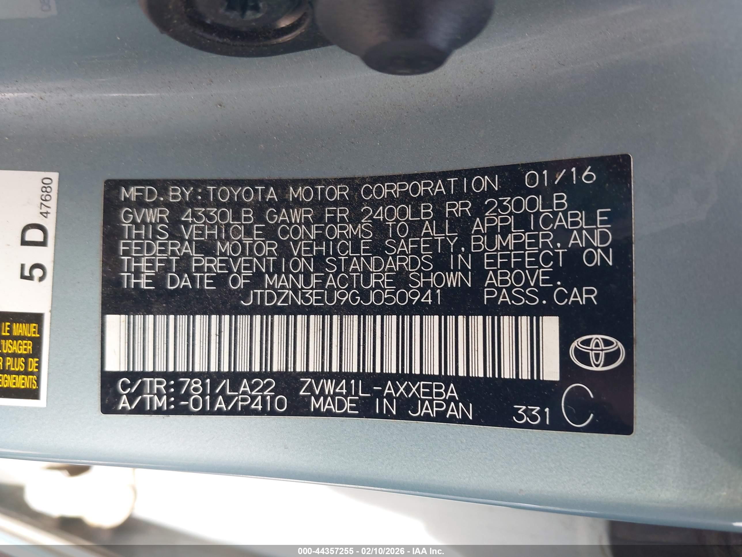 TOYOTA PRIUS image 9