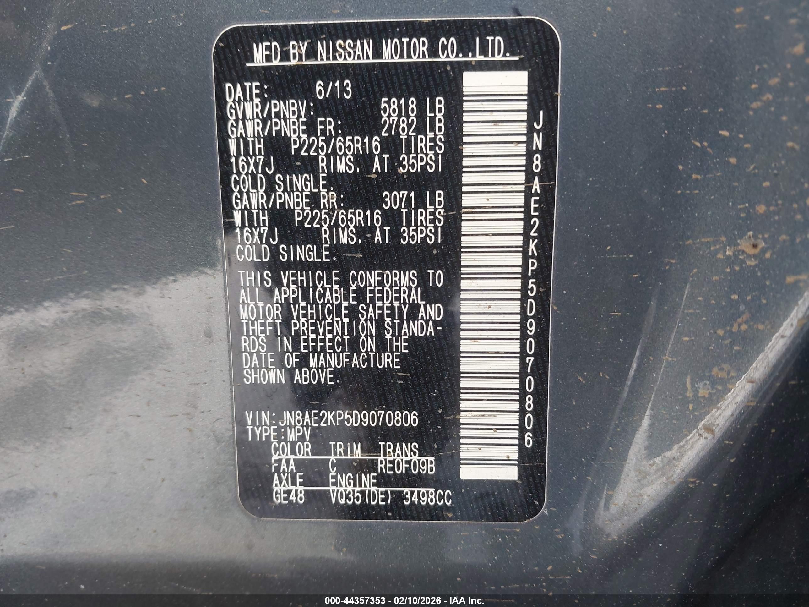 NISSAN QUEST image 9