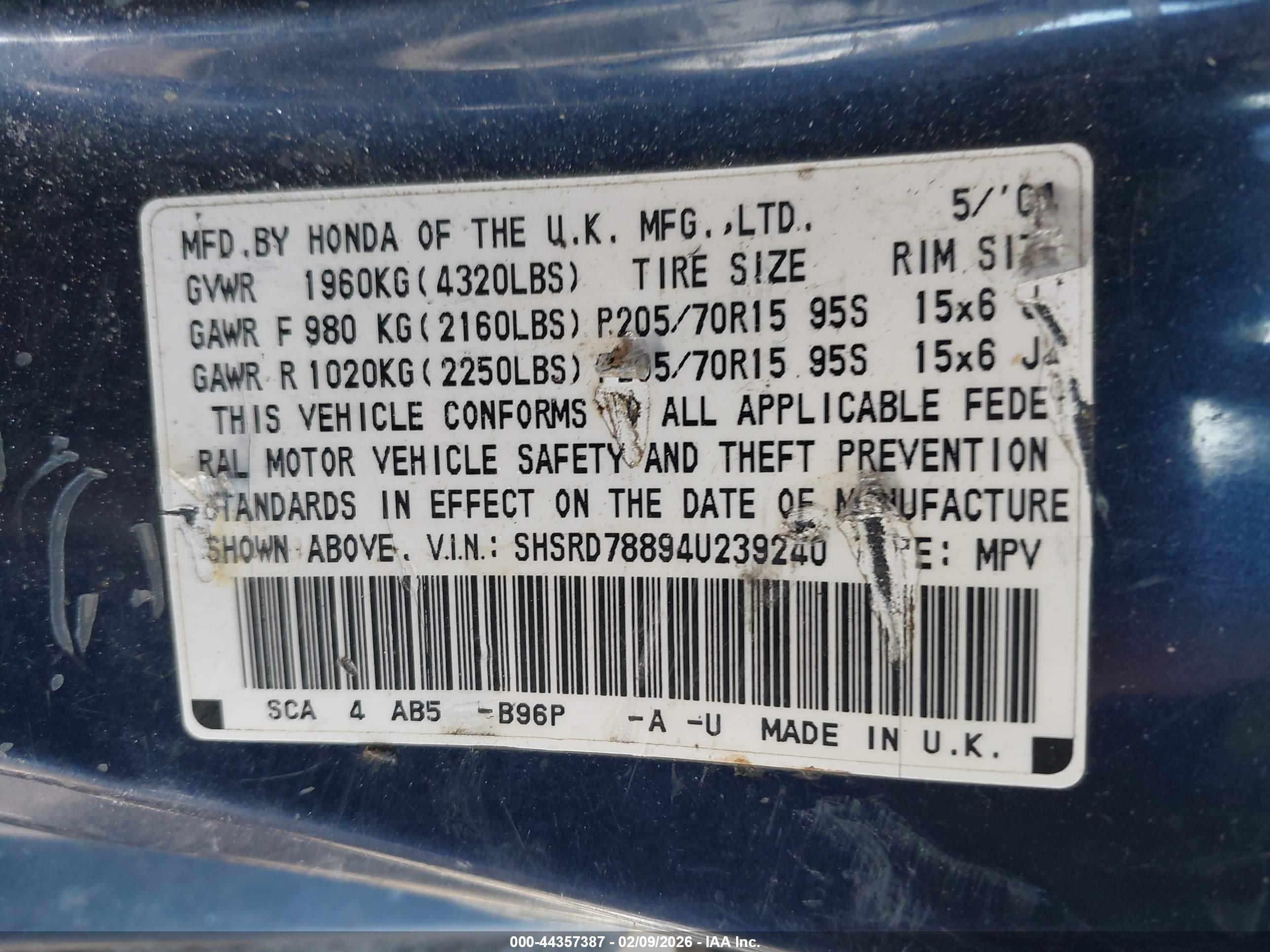 HONDA CR-V image 9