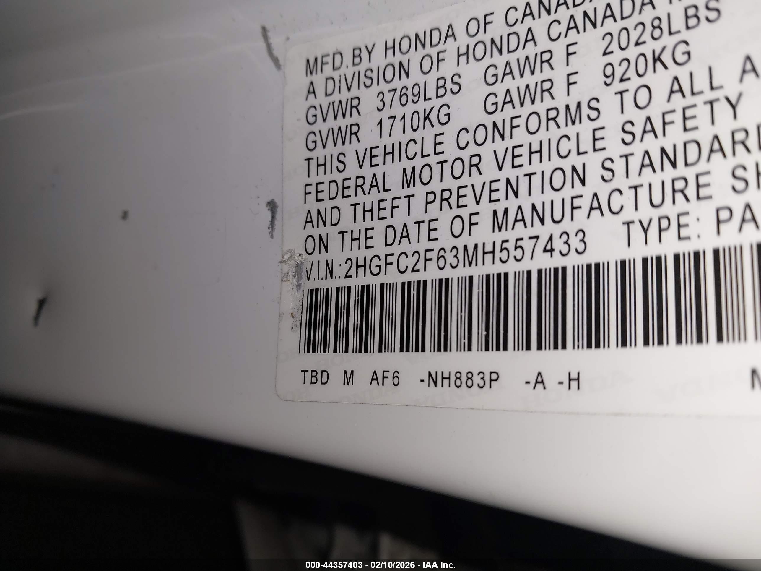 HONDA CIVIC image 9