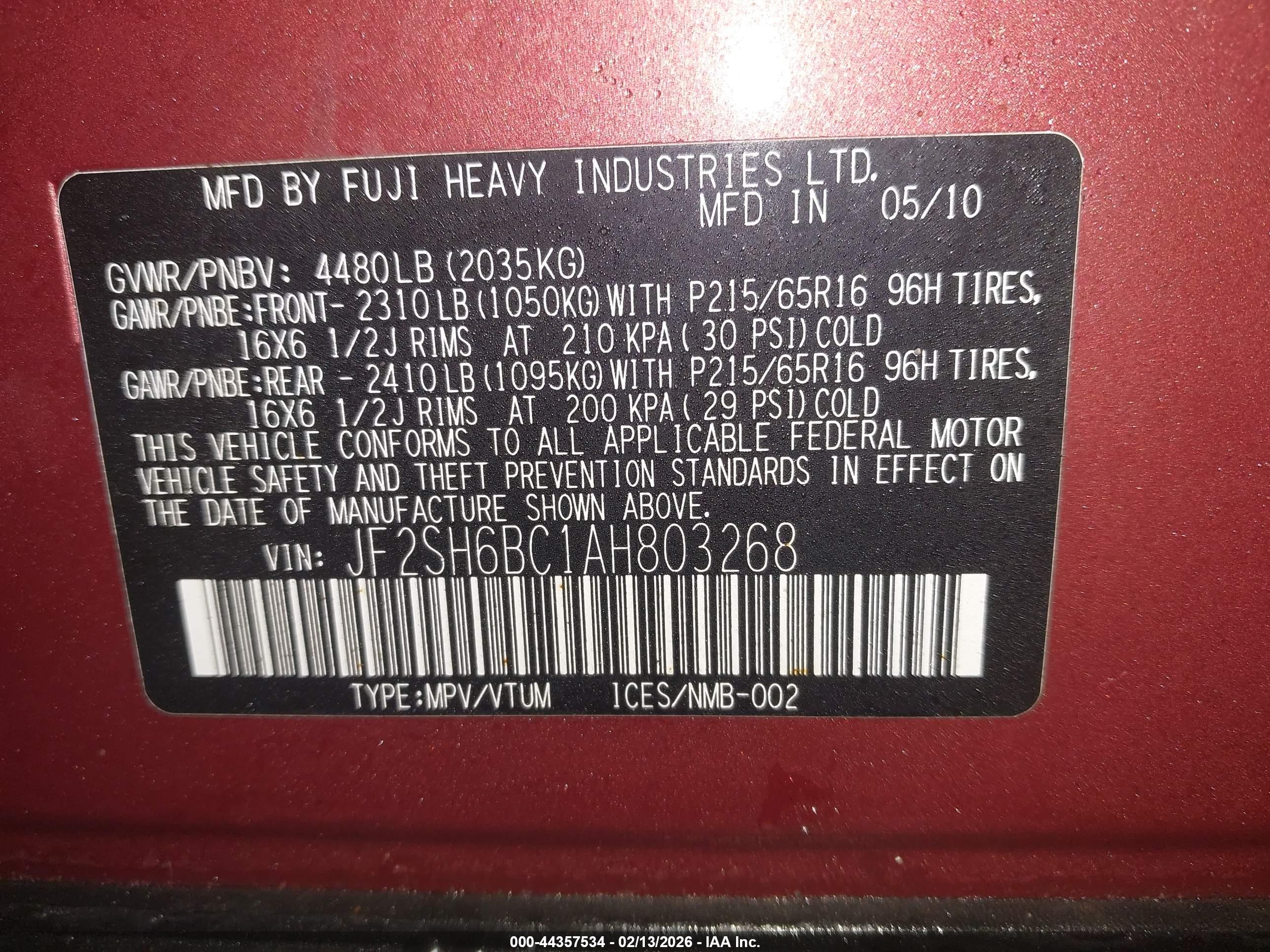 SUBARU FORESTER image 9