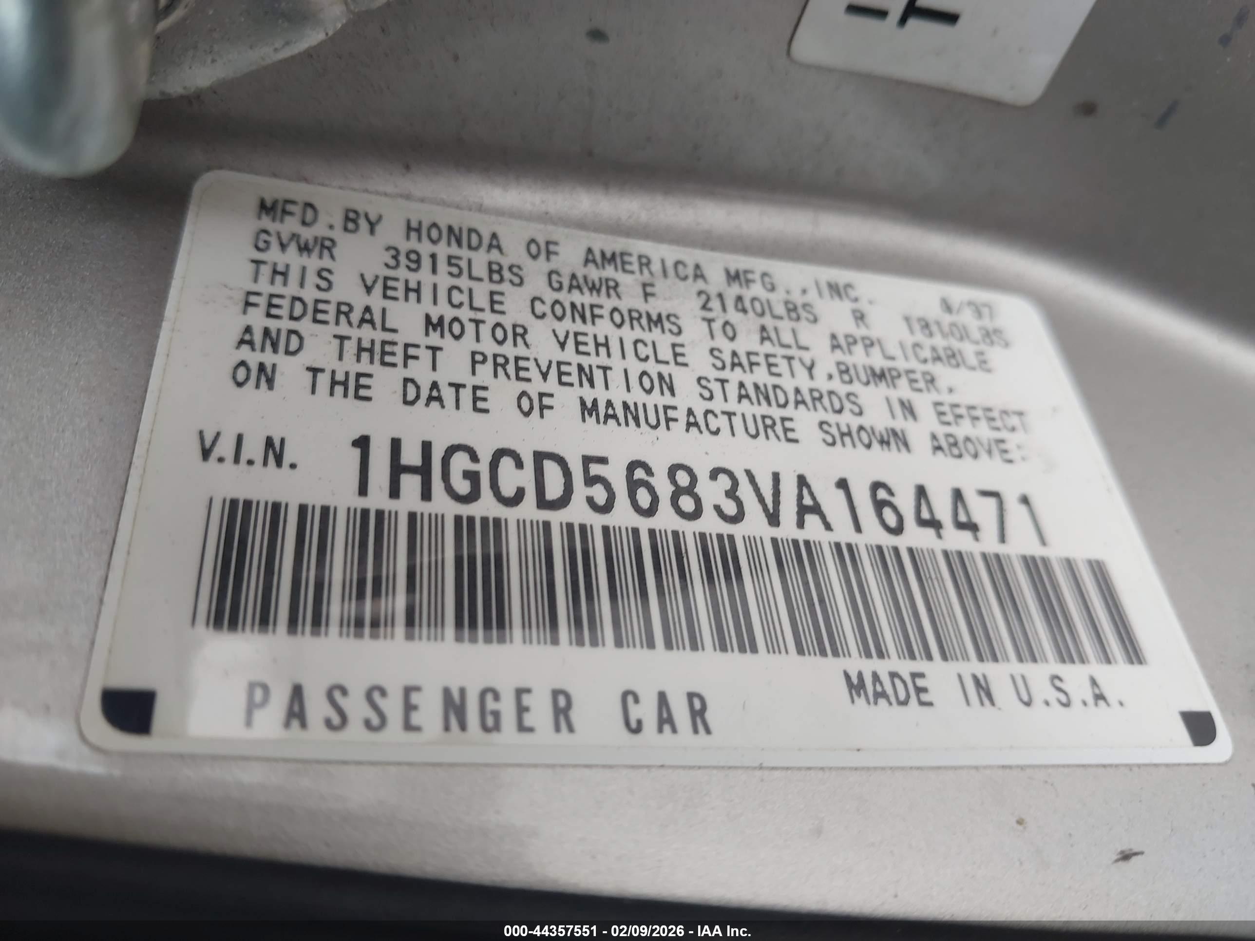 HONDA ACCORD image 9